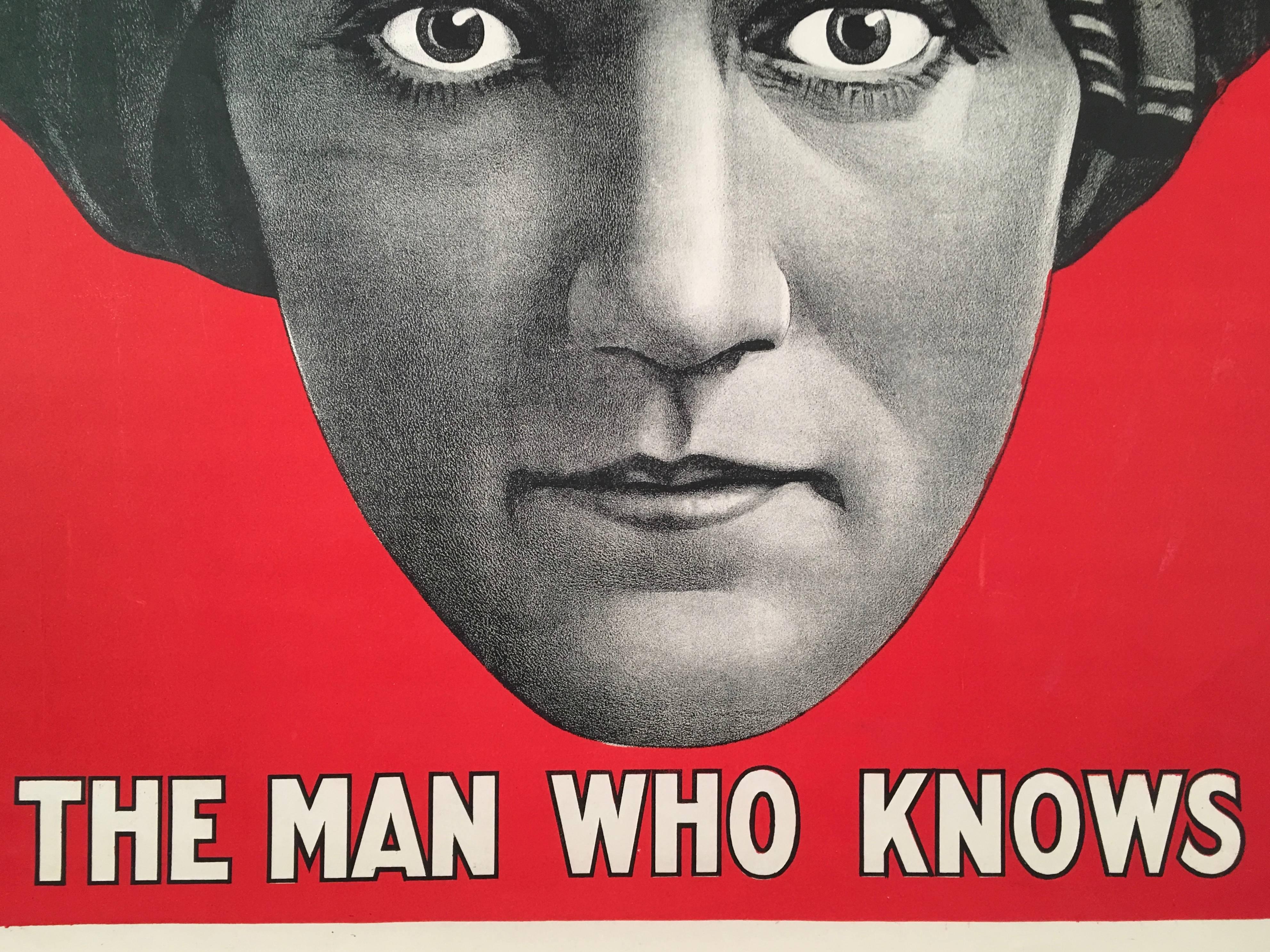 American Original Alexander 'The Man Who Knows' Magician Poster