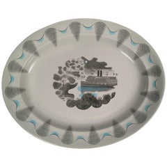 Retro Eric Ravilious Wedgwood Travel Series Steamship Platter