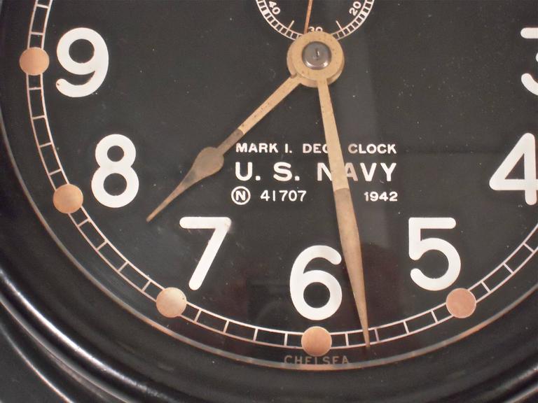 Chelsea U.S. Navy Clock, circa 1942 at 1stDibs