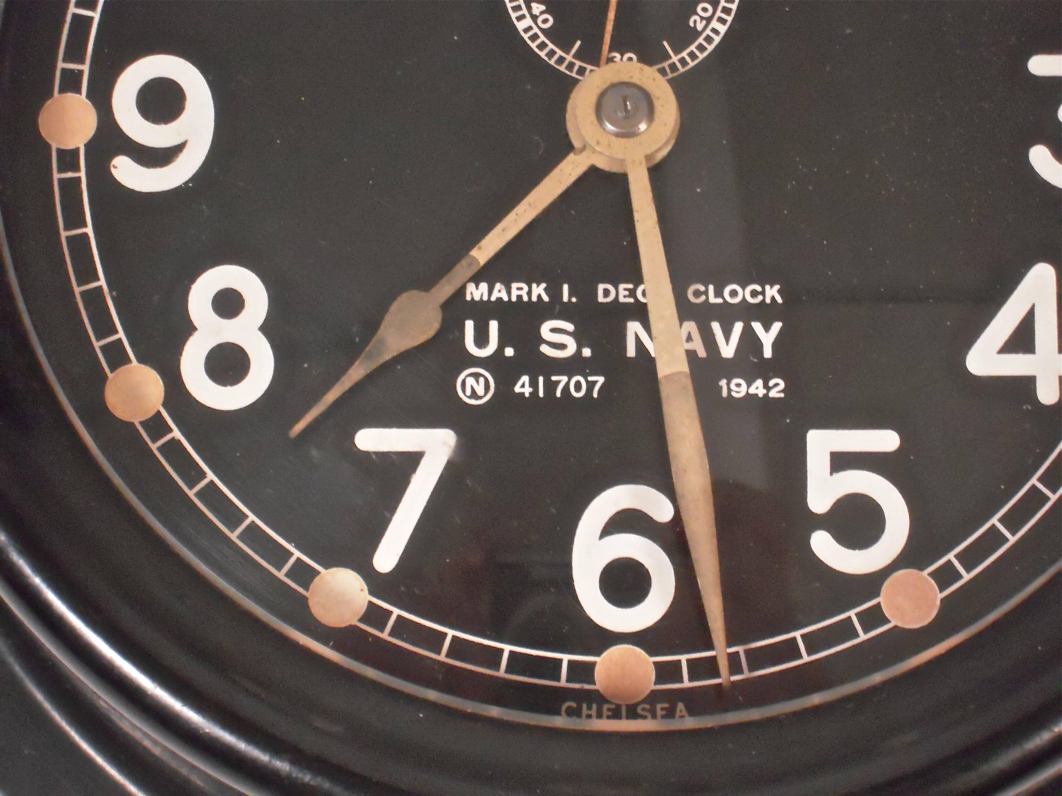 us navy wall clock