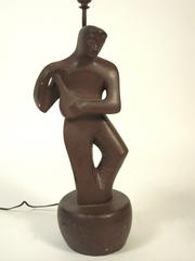Two Modernist Figural Lamps by RIMA