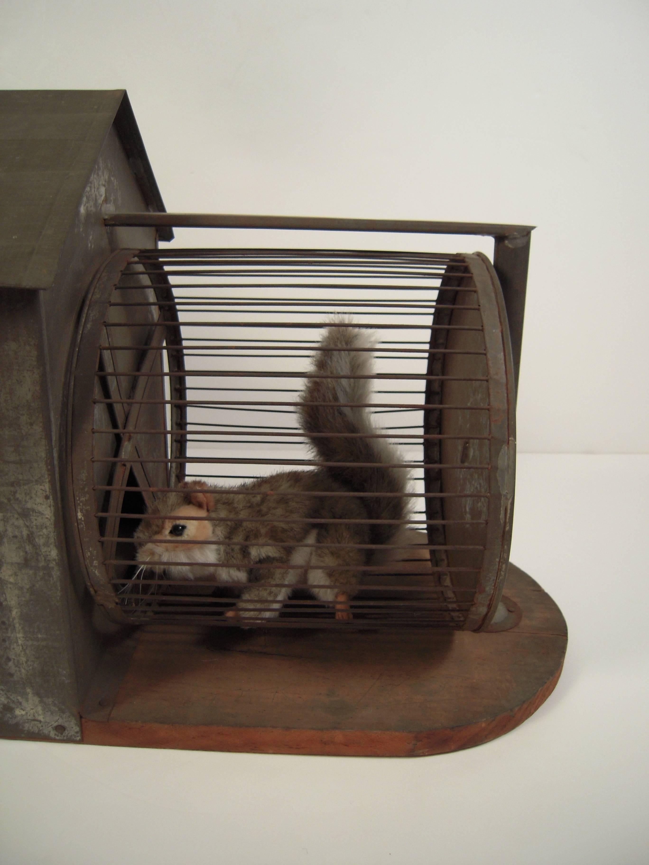 Rare 19th Century American Folk Art Architectural Squirrel Cage 1