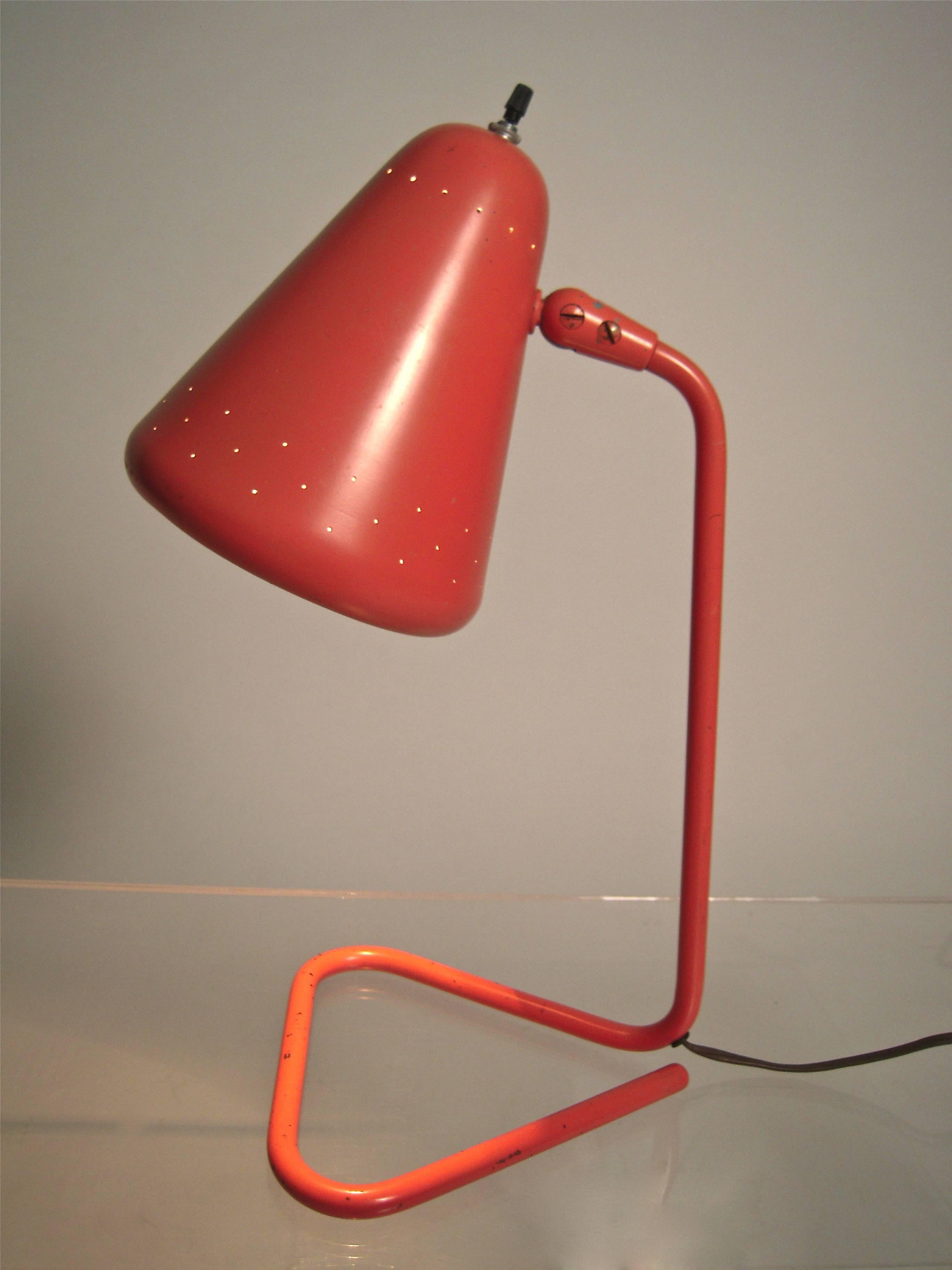 Mid-20th Century  Kurt Versen Mid-Century Modern Desk Lamp