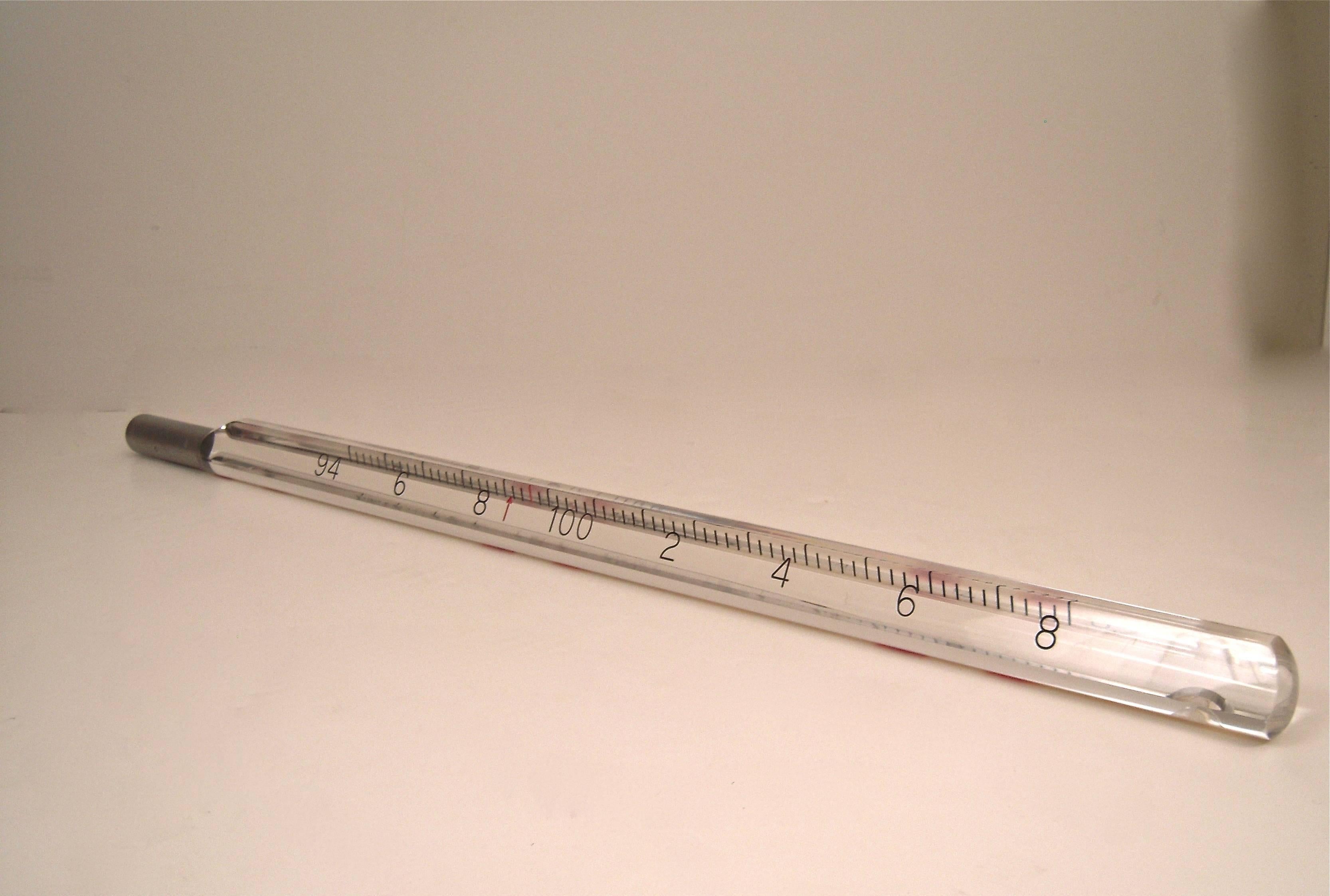 Unusual Large Teaching Model Thermometer, circa 1940s, 30