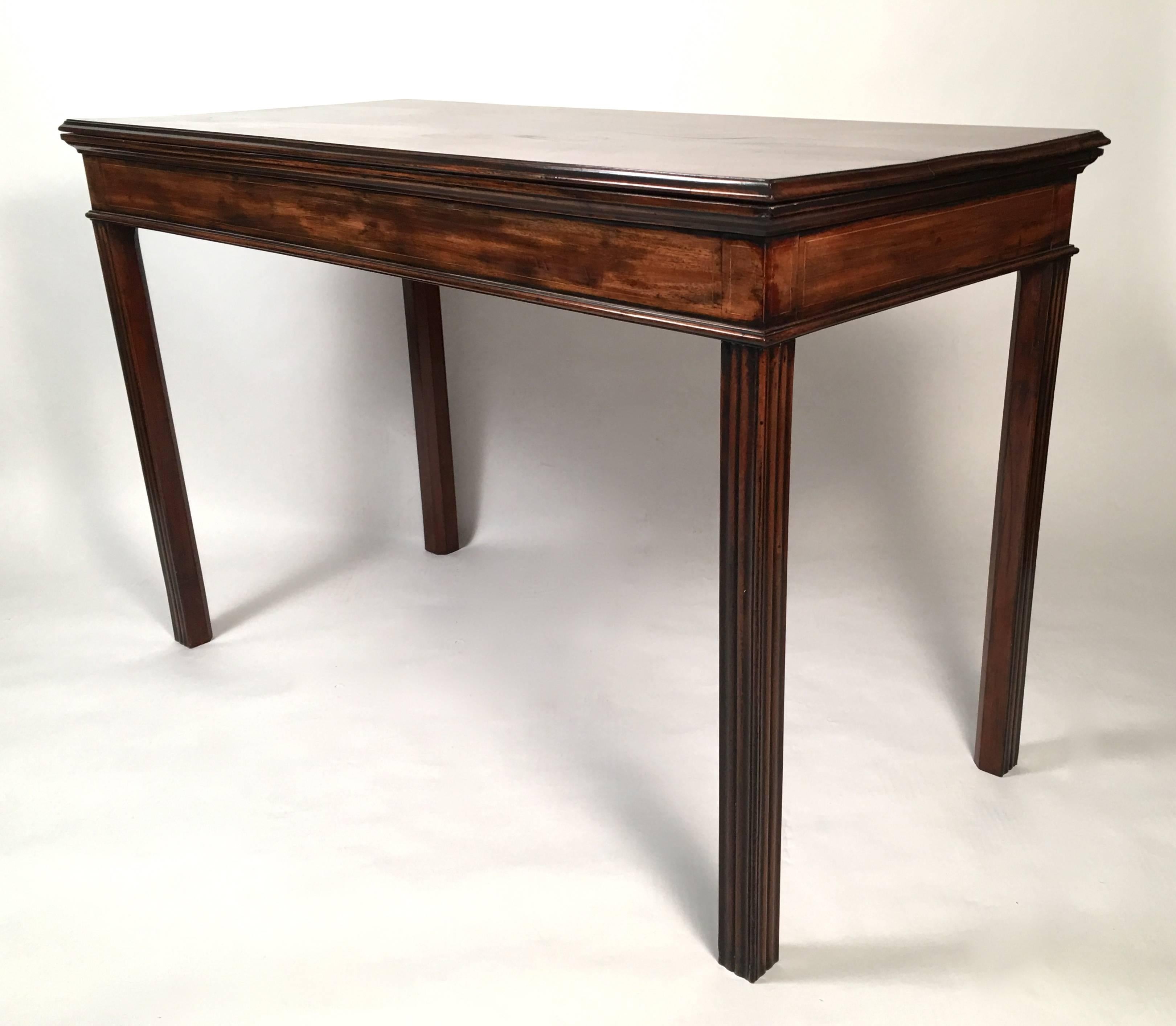 English George III Mahogany Serving or Console Table