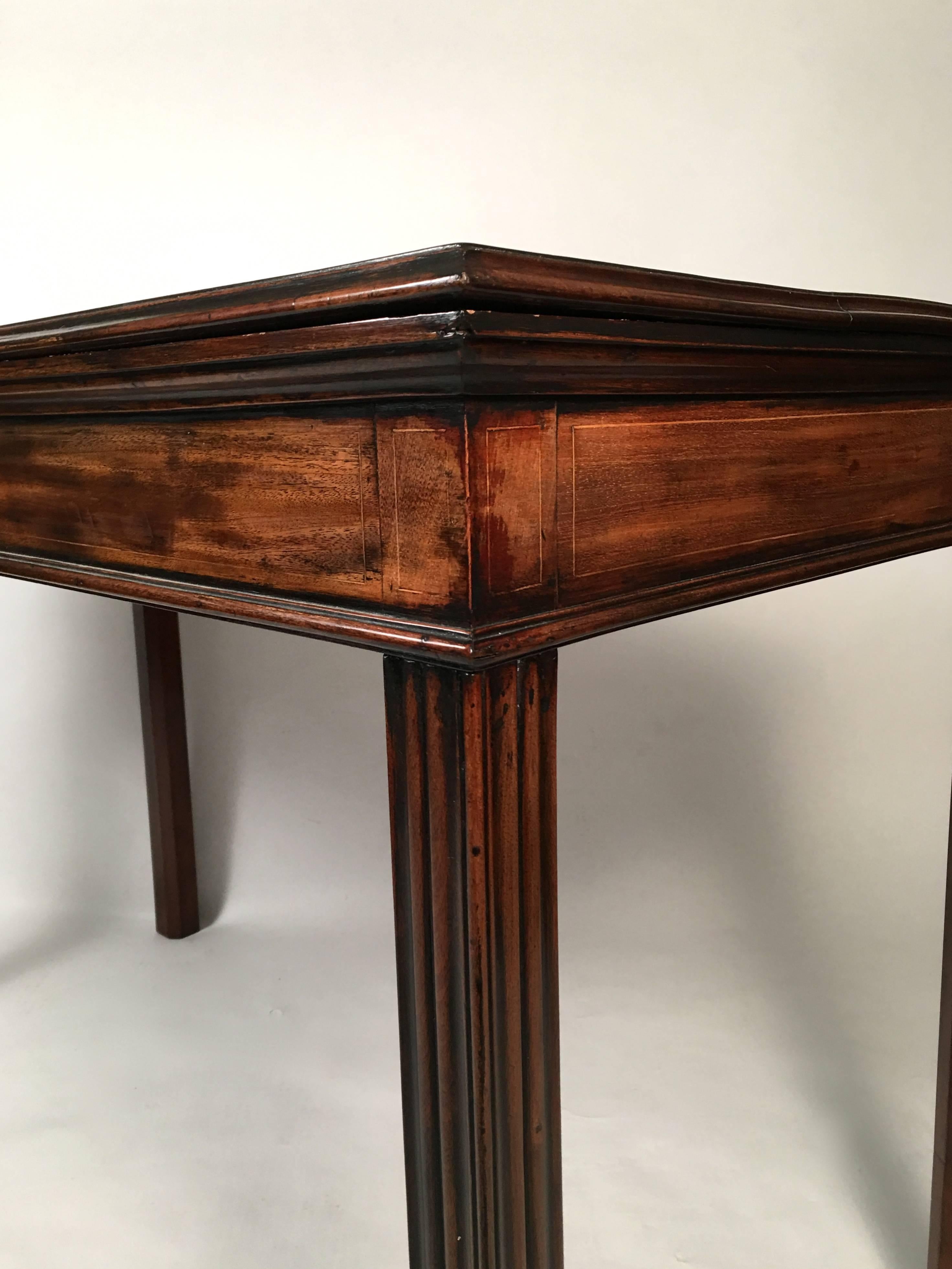George III Mahogany Serving or Console Table 1