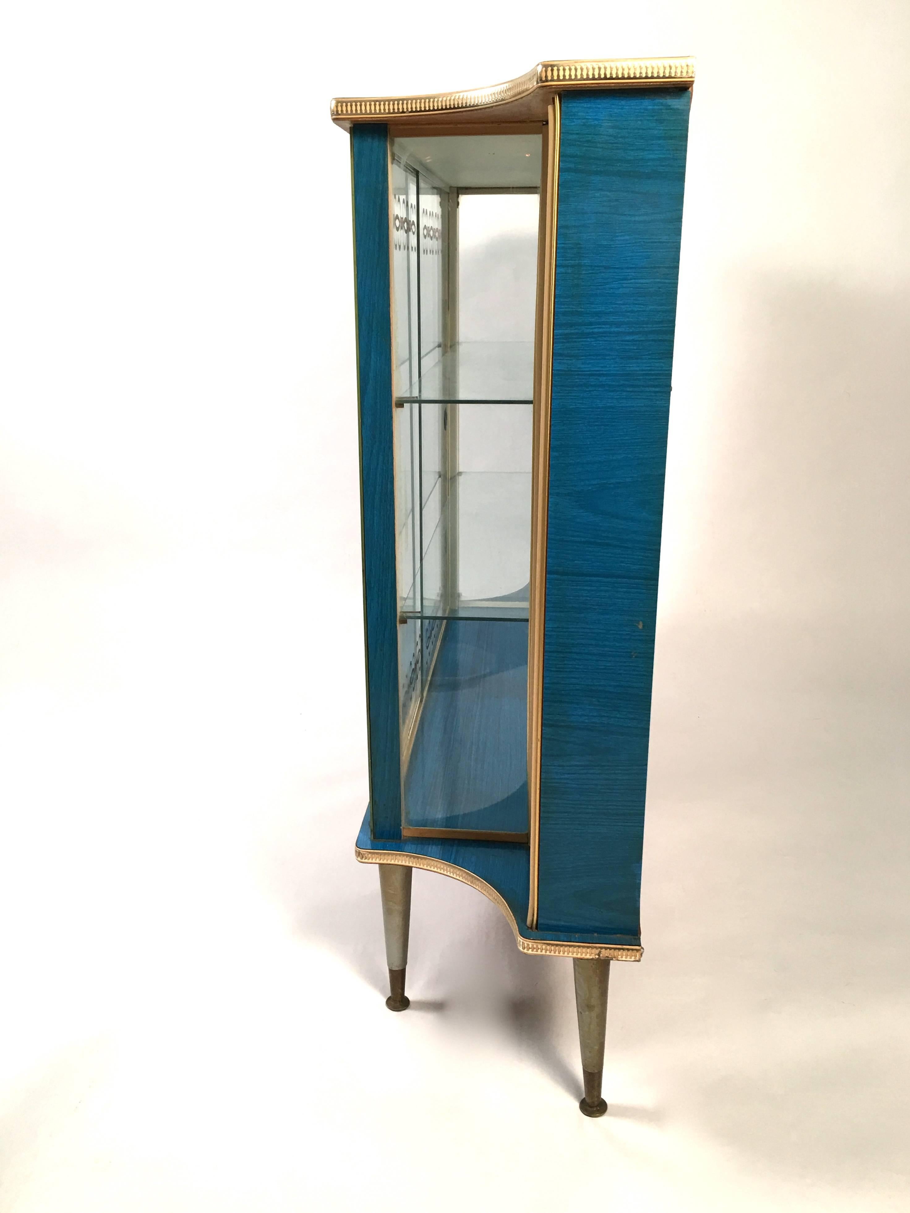 Mid-Century Modern Chic Louis XVI Style 1940s Side Cabinet or Bar