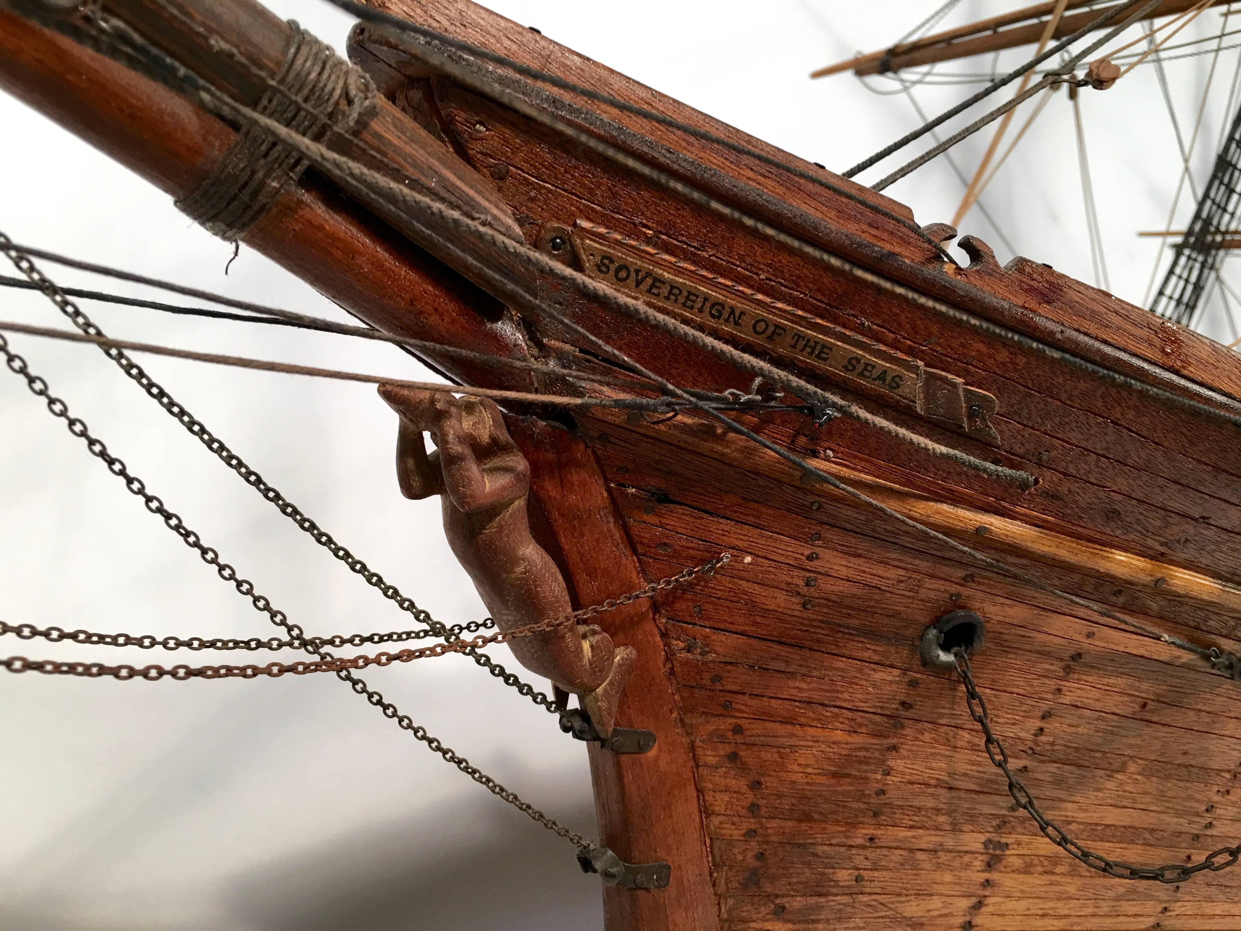 Late 19th Century Sovereign of the Seas Clipper Ship Model