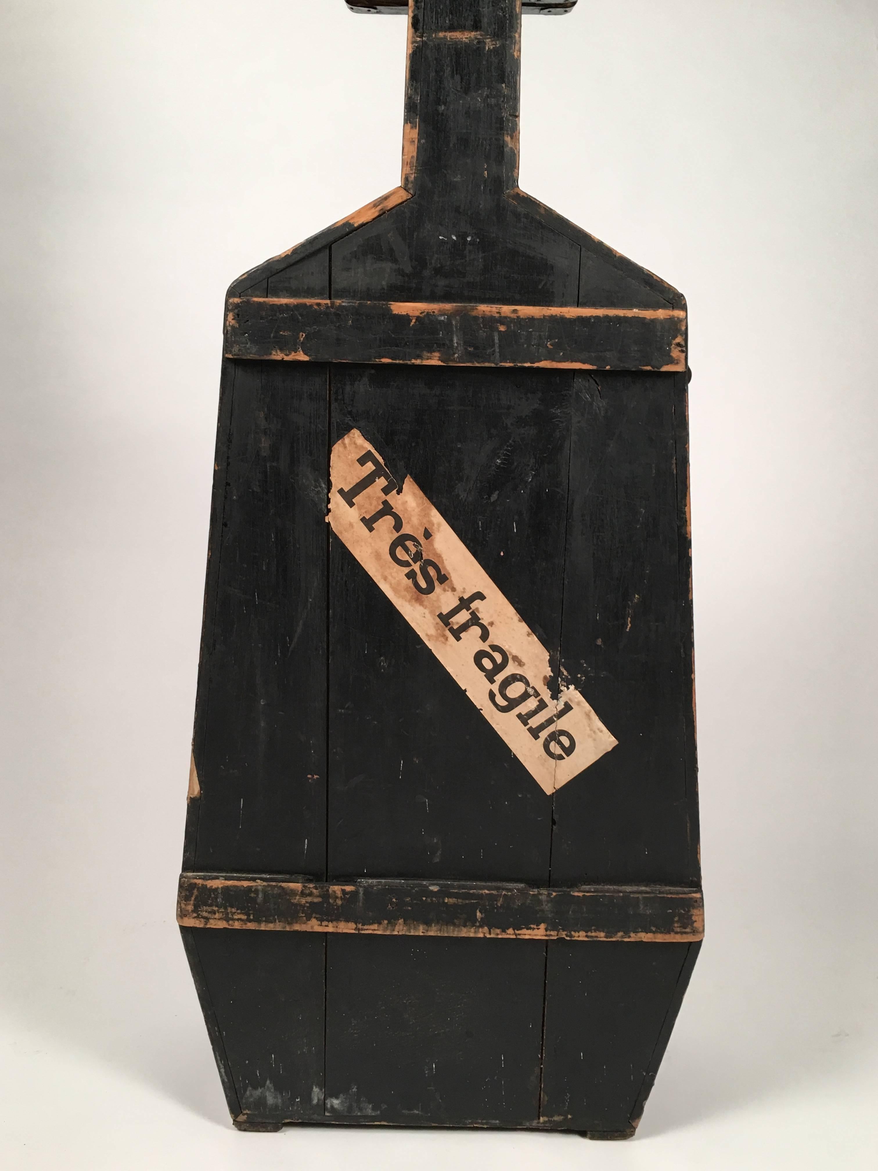 Brass Sculptural 19th Century French Cello Case