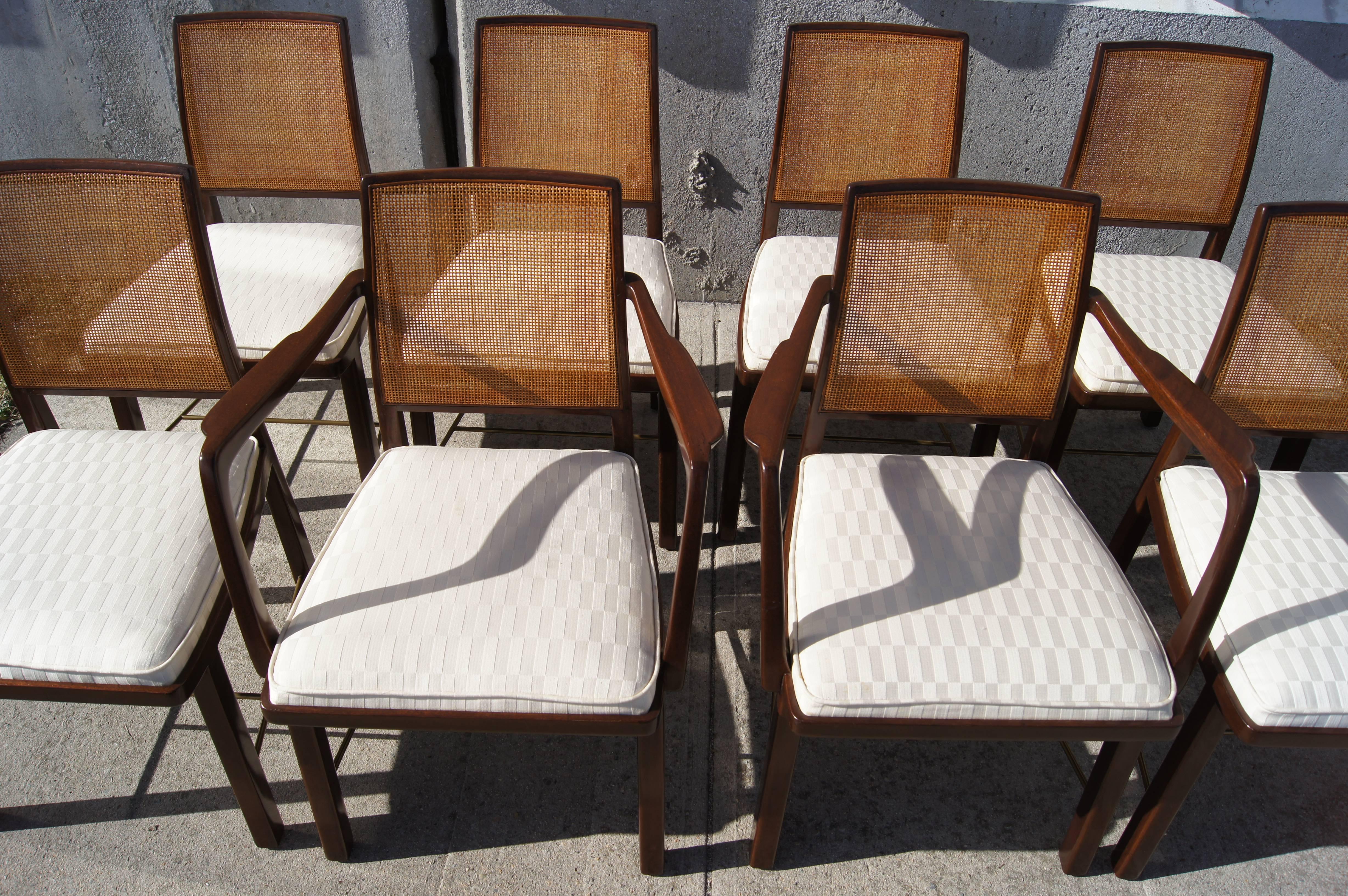 Set of Eight Janus Collection Dining Chairs by Edward Wormley for Dunbar In Excellent Condition In Dorchester, MA