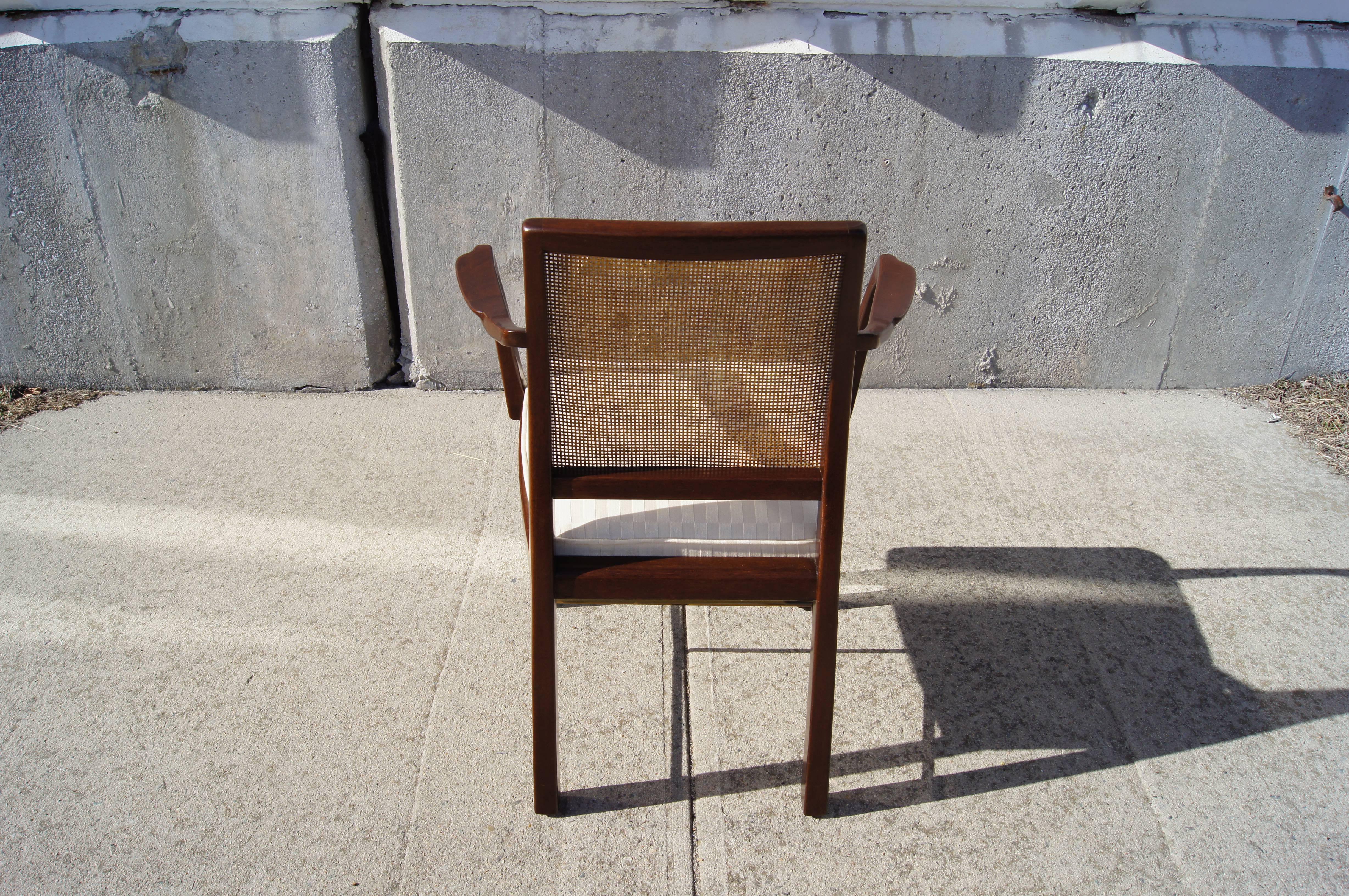 Mid-20th Century Set of Eight Janus Collection Dining Chairs by Edward Wormley for Dunbar