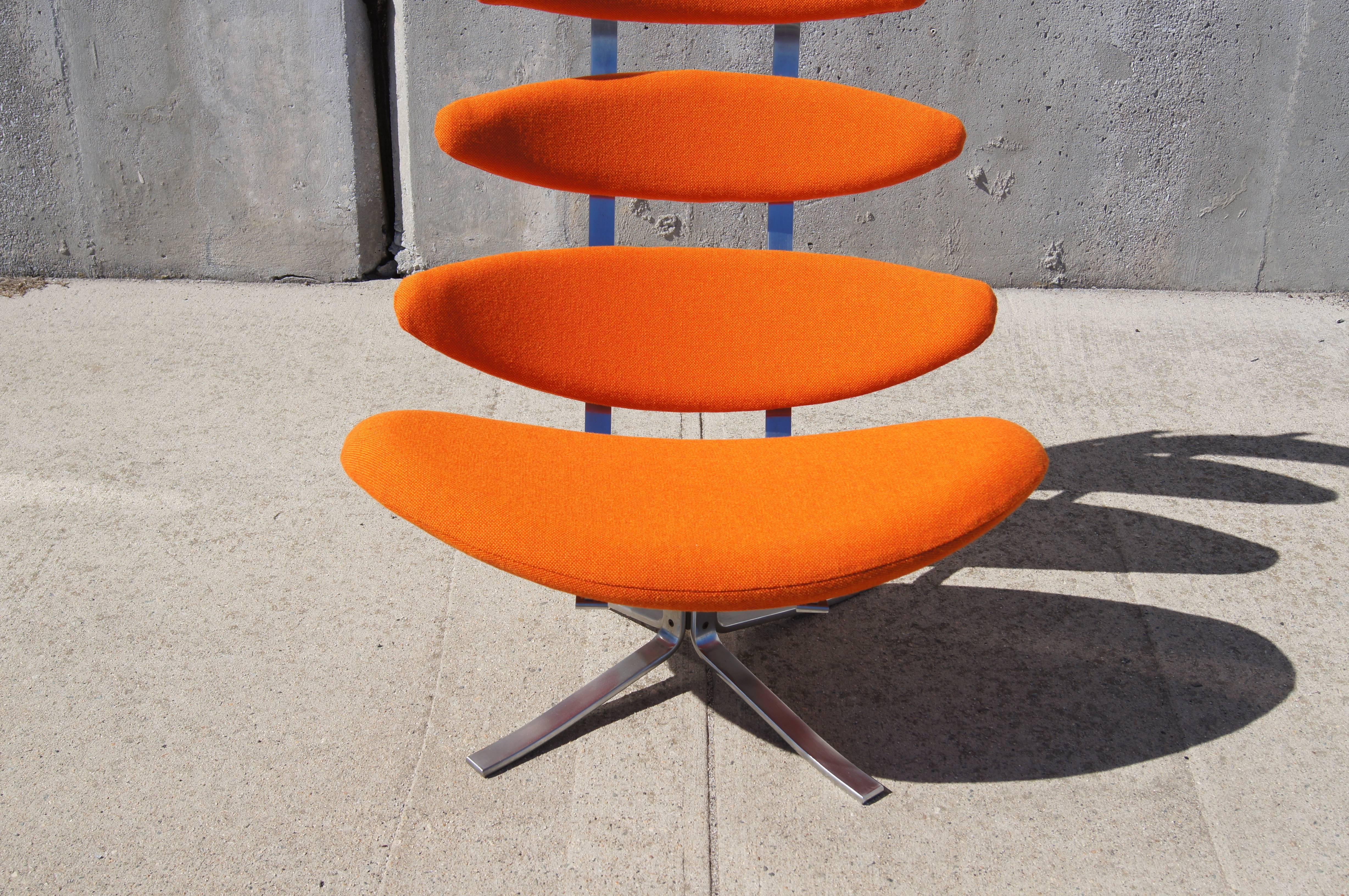 Mid-Century Modern Corona Chair, Model EJ-5, by Poul M. Volther for Erik Jørgensen