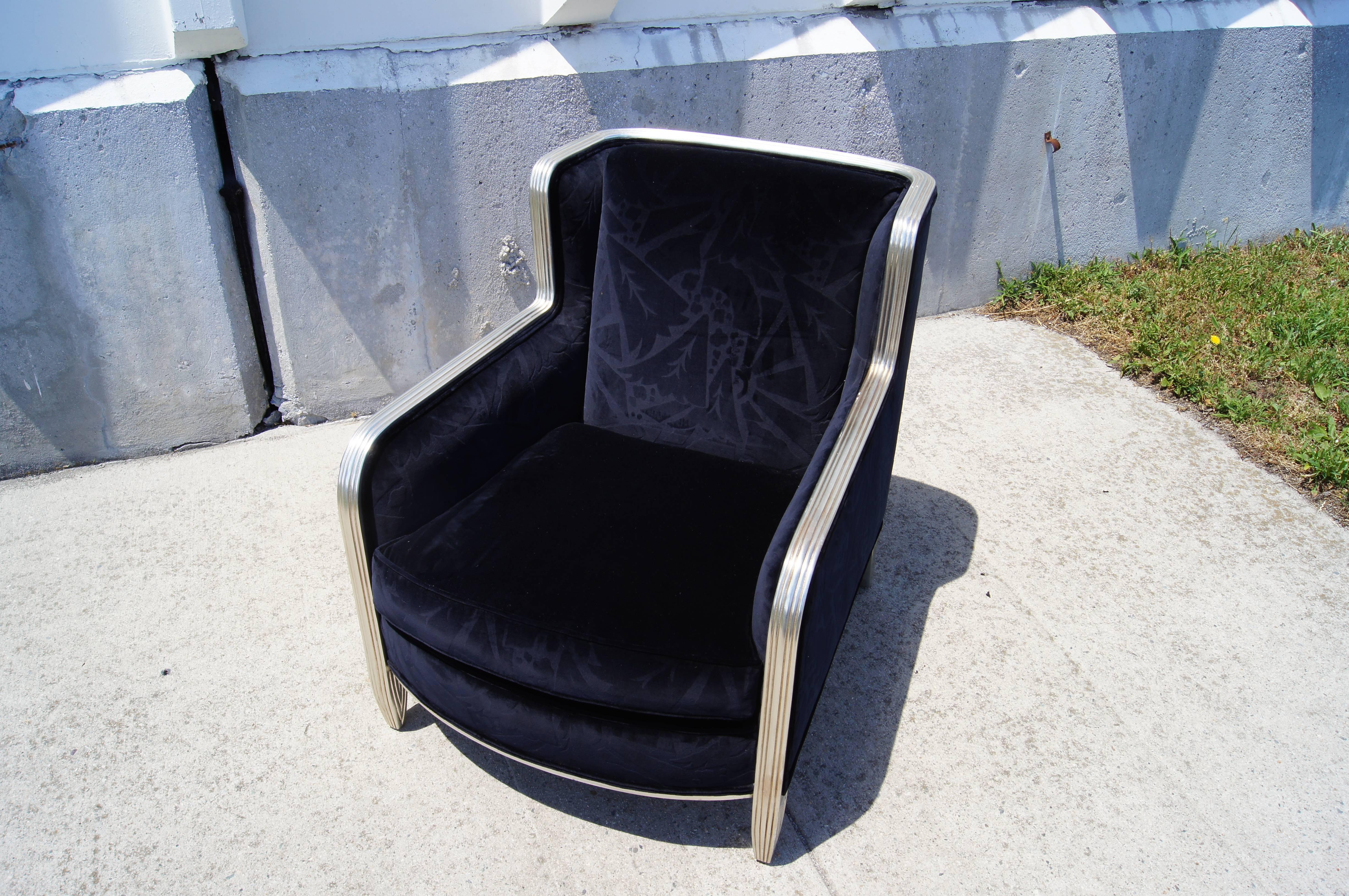 Art Deco Deco-Style Club Chair by Interior Crafts