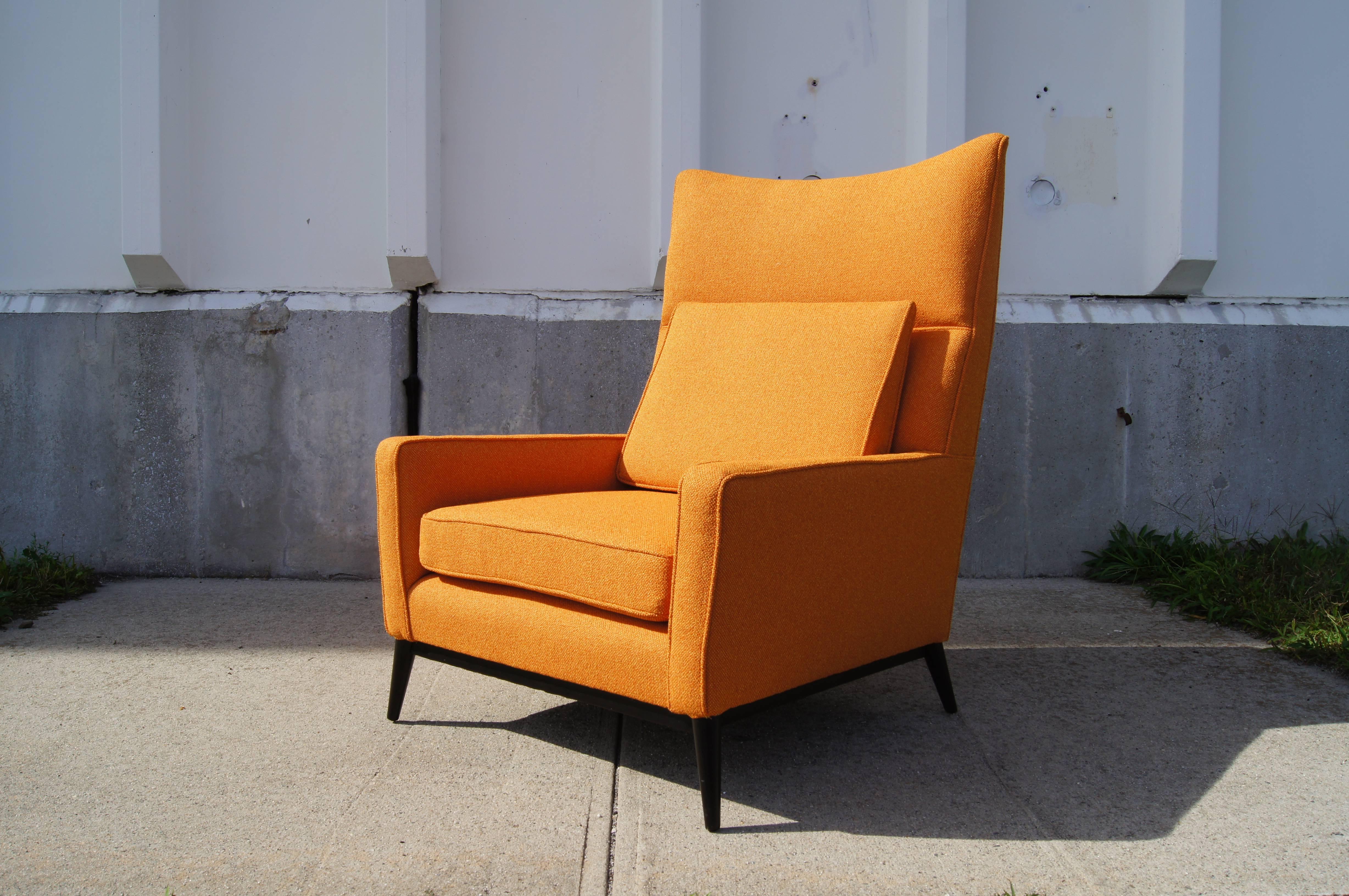 High-Back Lounge Chair, Model 314, by Paul McCobb for Directional In Good Condition In Dorchester, MA