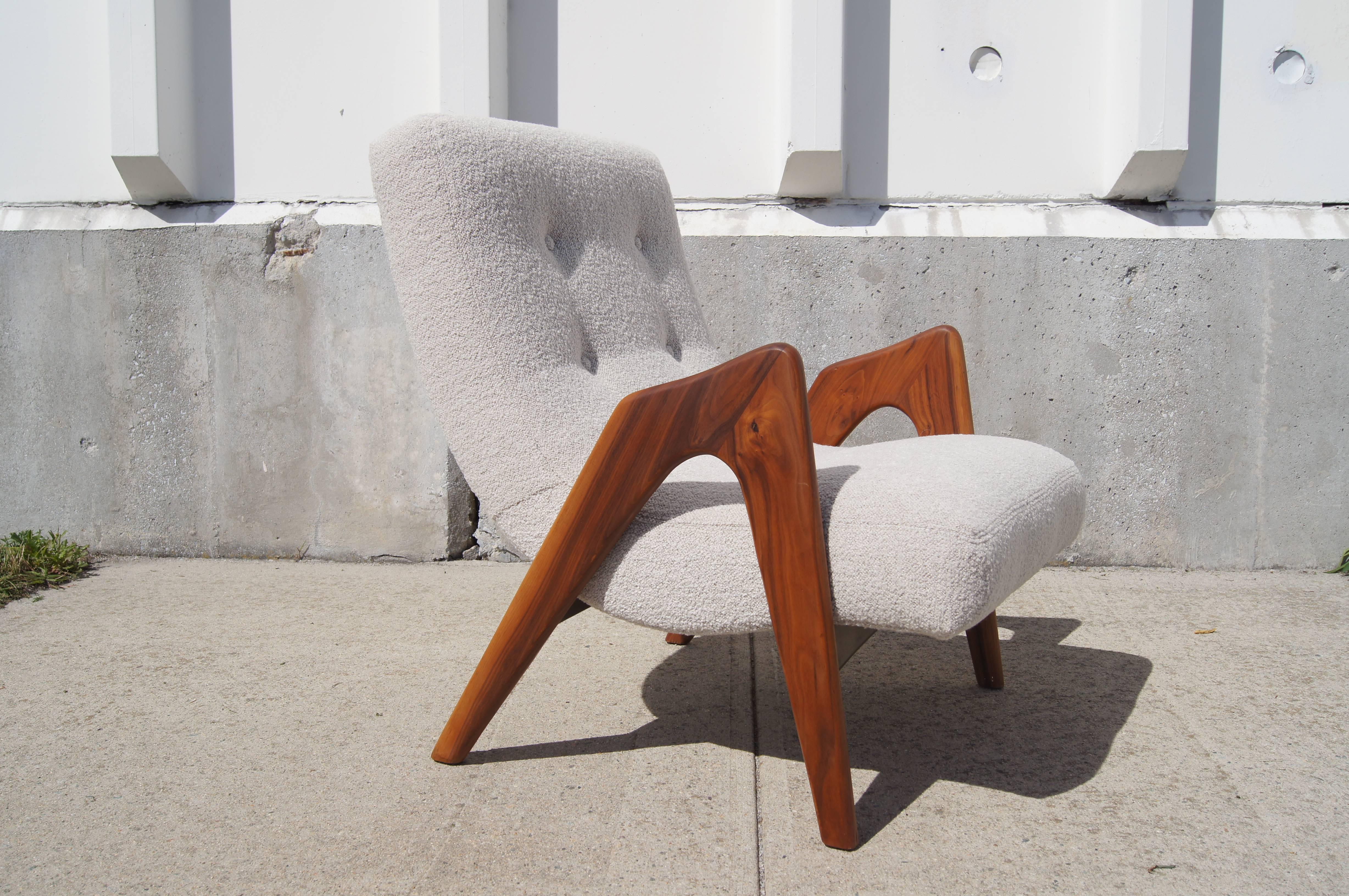 Sculptural Lounge Chair by Adrian Pearsall for Craft Associates In Excellent Condition In Dorchester, MA