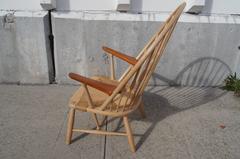 Ash and Teak Peacock Chair by Hans Wegner for Johannes Hansen
