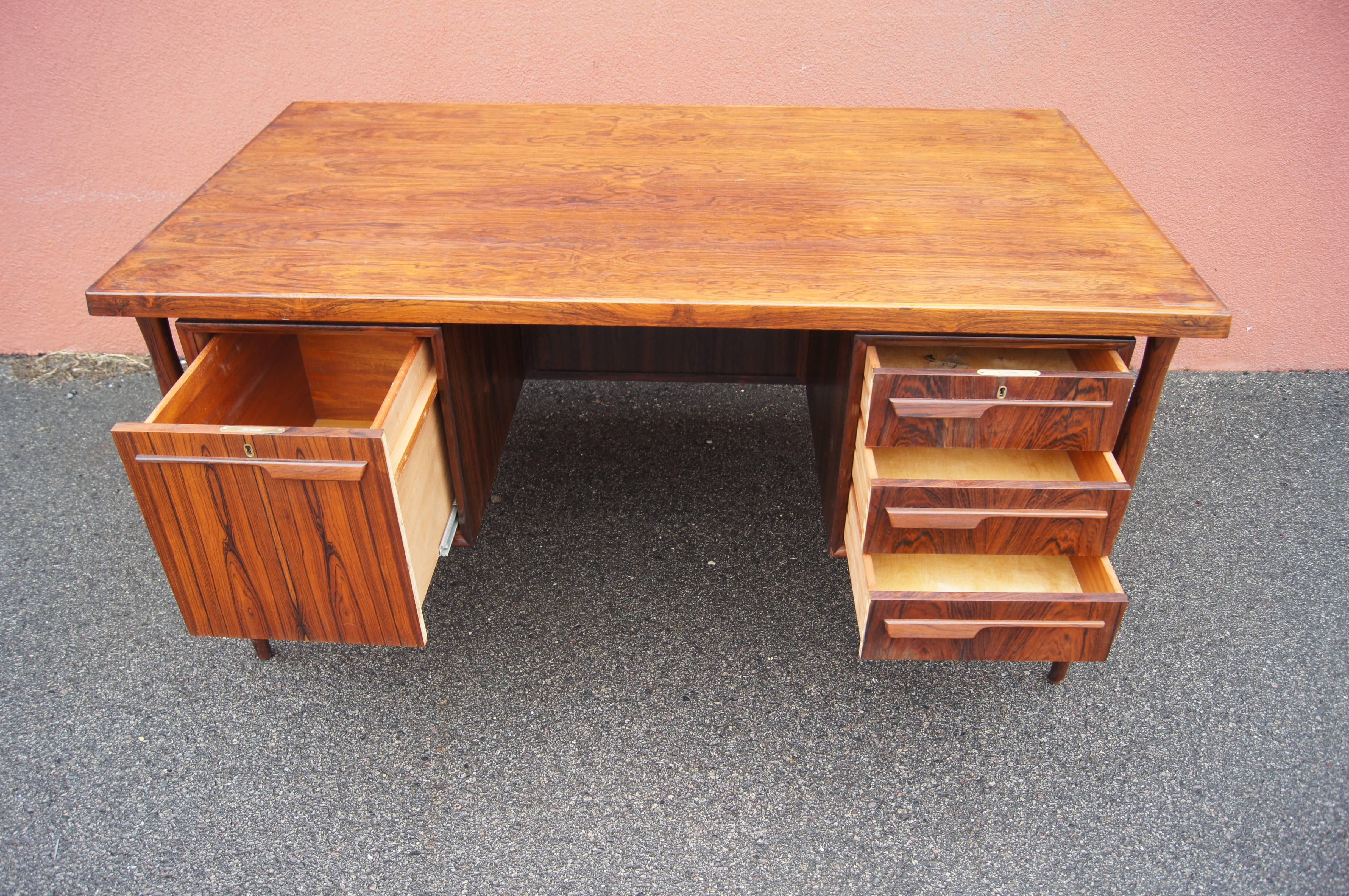 20th Century Rosewood Executive Desk by Arne Vodder
