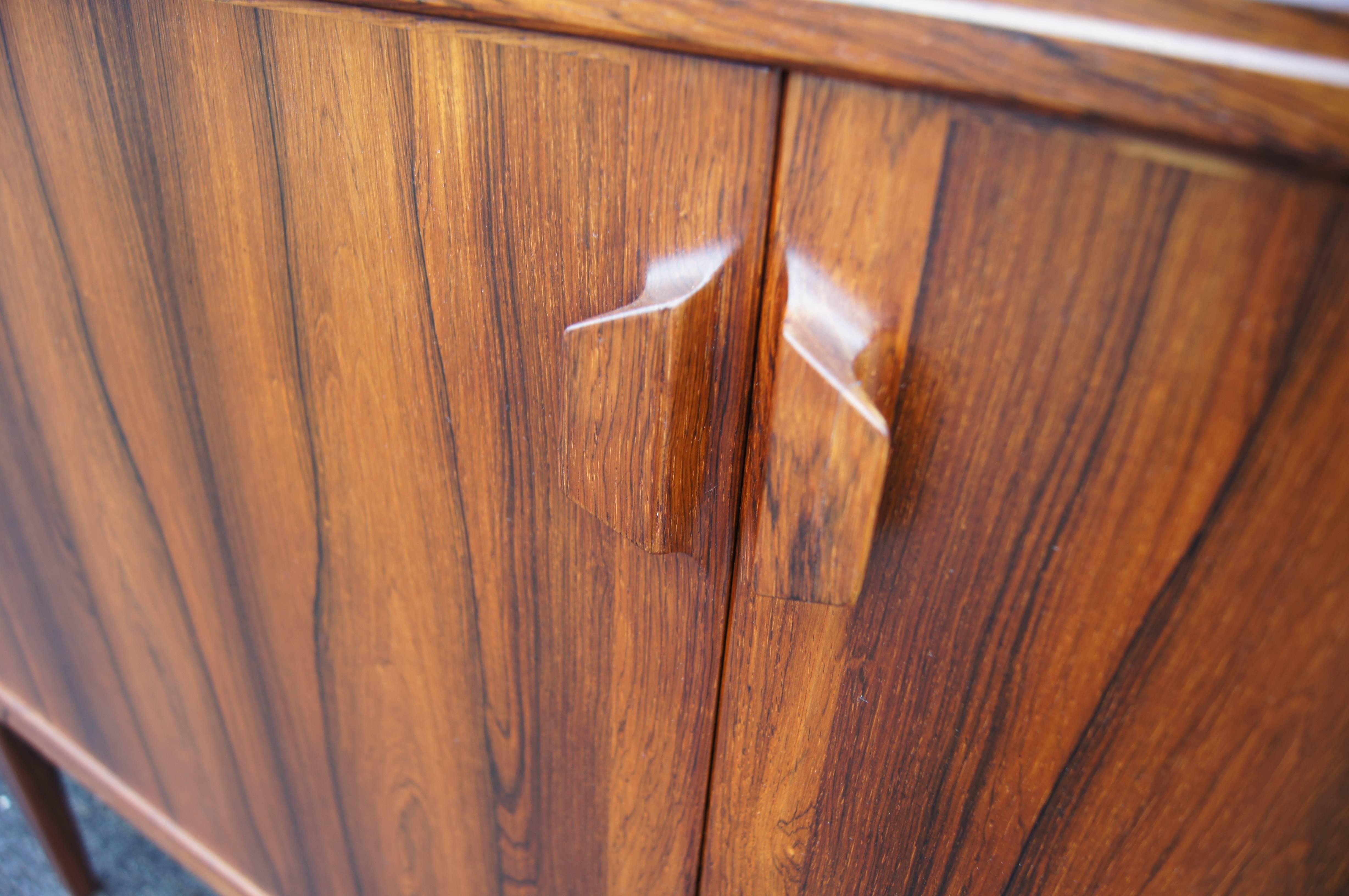 20th Century Rare Large Rosewood Sideboard by Henry Rosengren Hansen