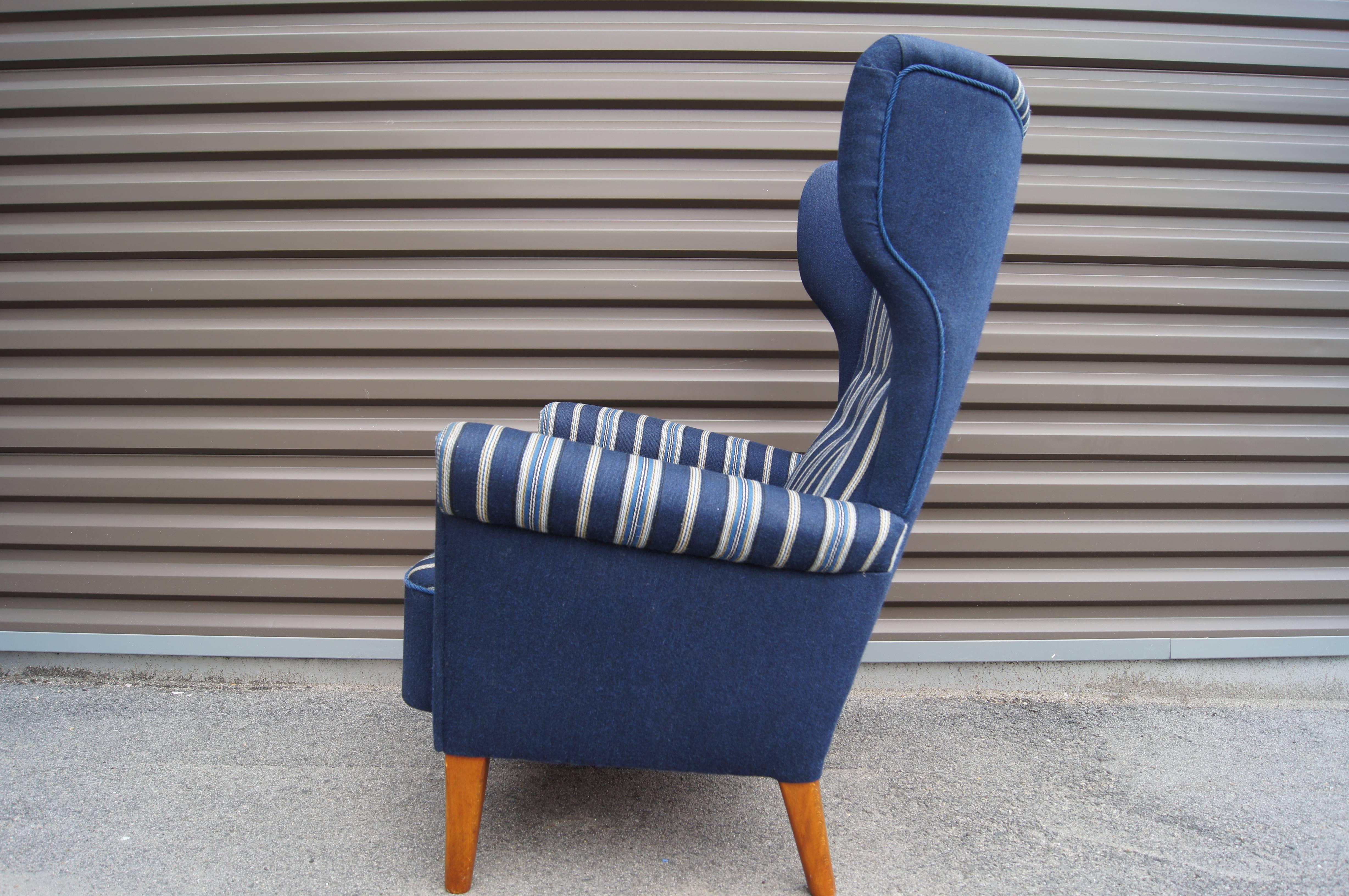 Scandinavian Modern Danish Modern High-Back Lounge Chair for Fritz Hansen