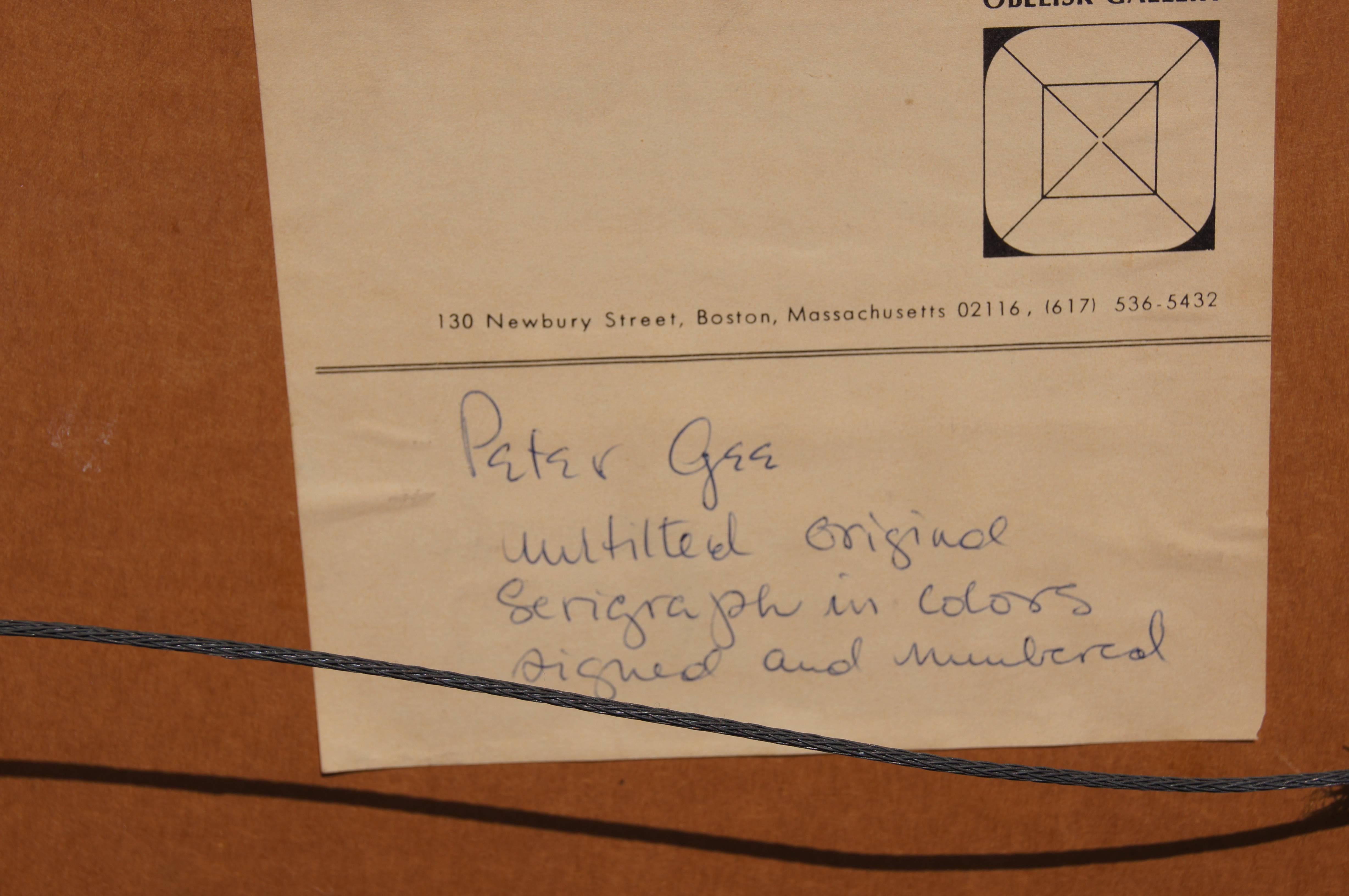 Modern Peter Gee, Harvard Target #1, Color Serigraph For Sale