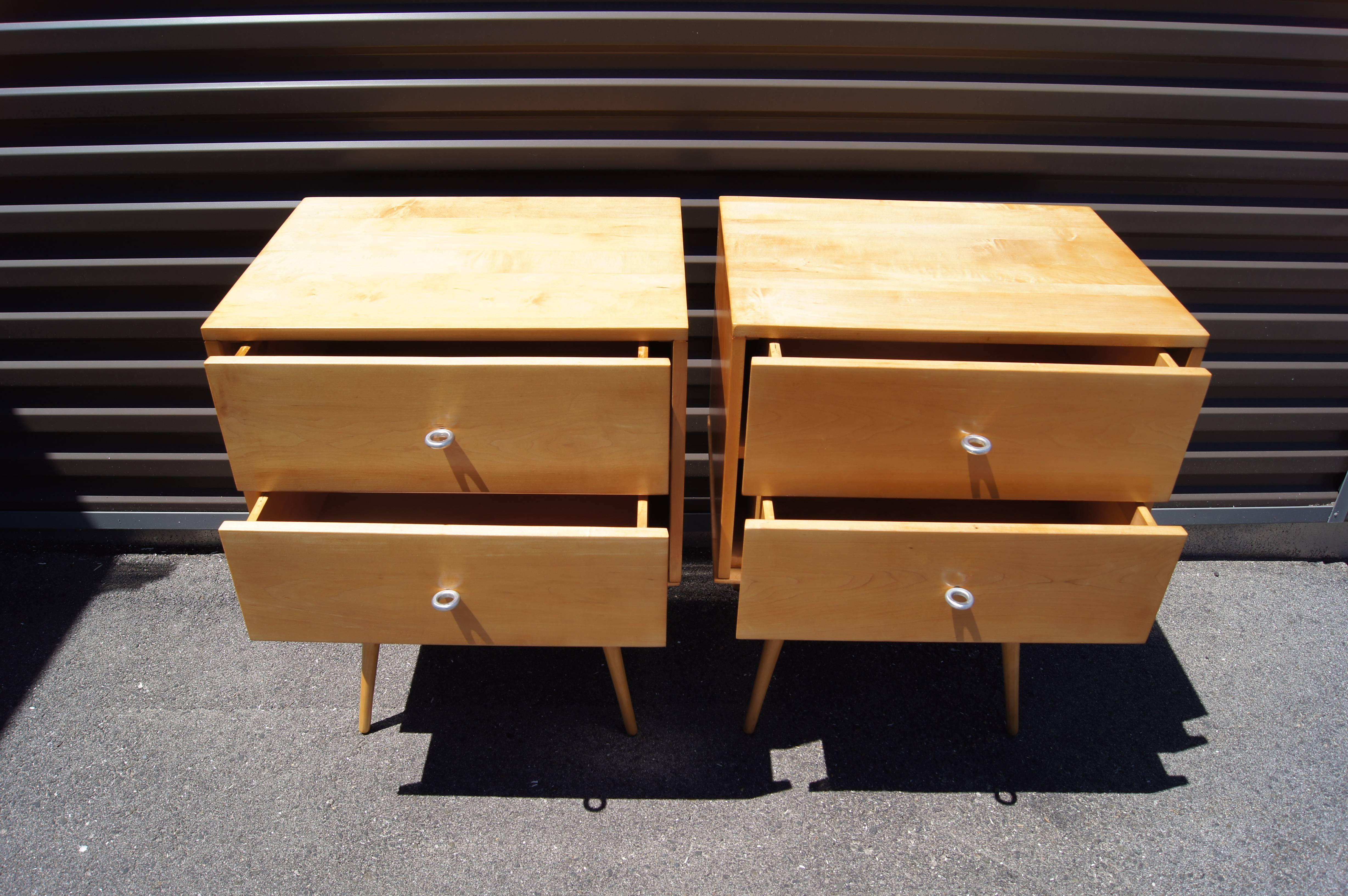 American Pair of Planner Group Nightstands by Paul McCobb for Winchendon Furniture