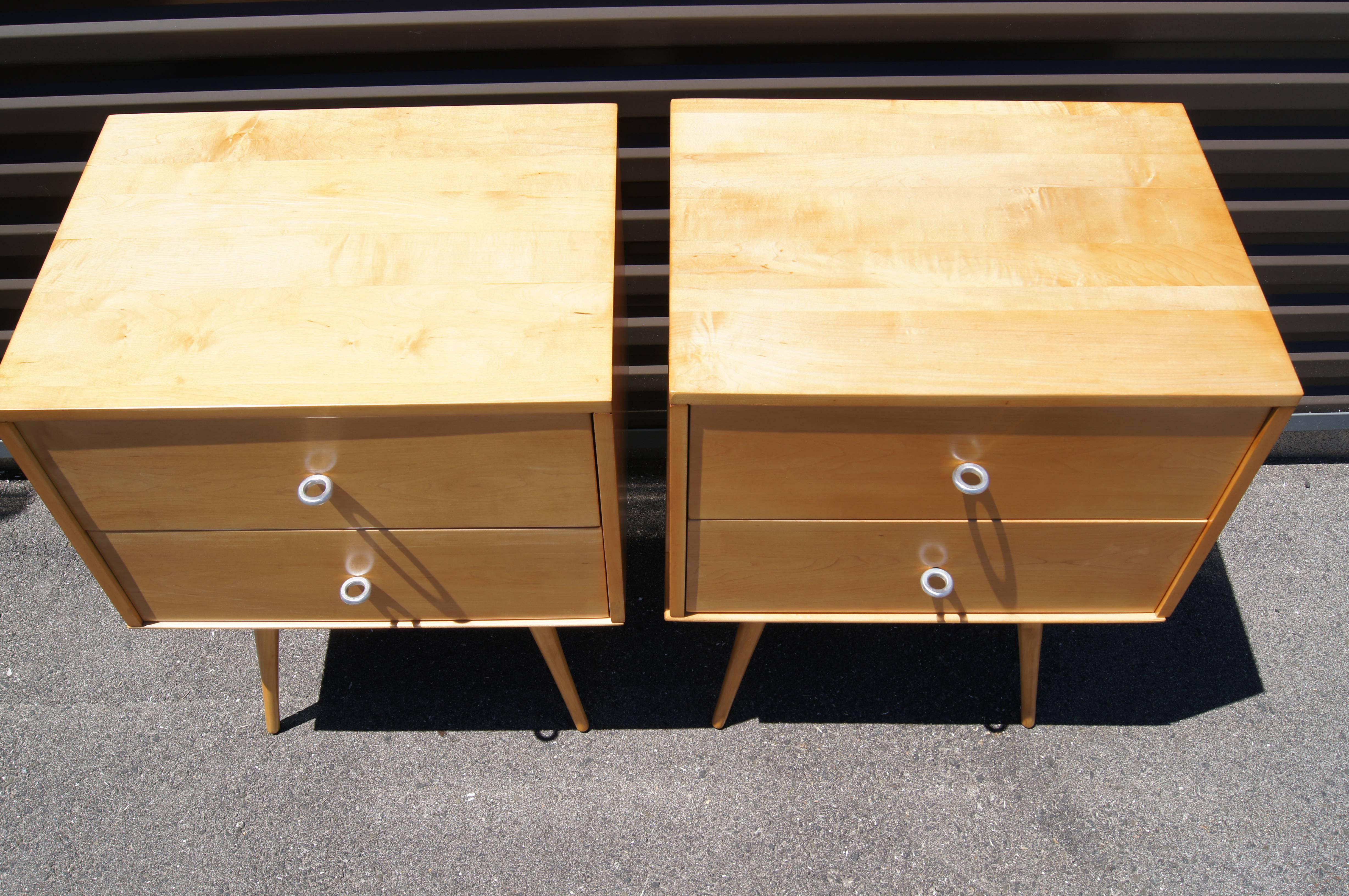 Pair of Planner Group Nightstands by Paul McCobb for Winchendon Furniture 1
