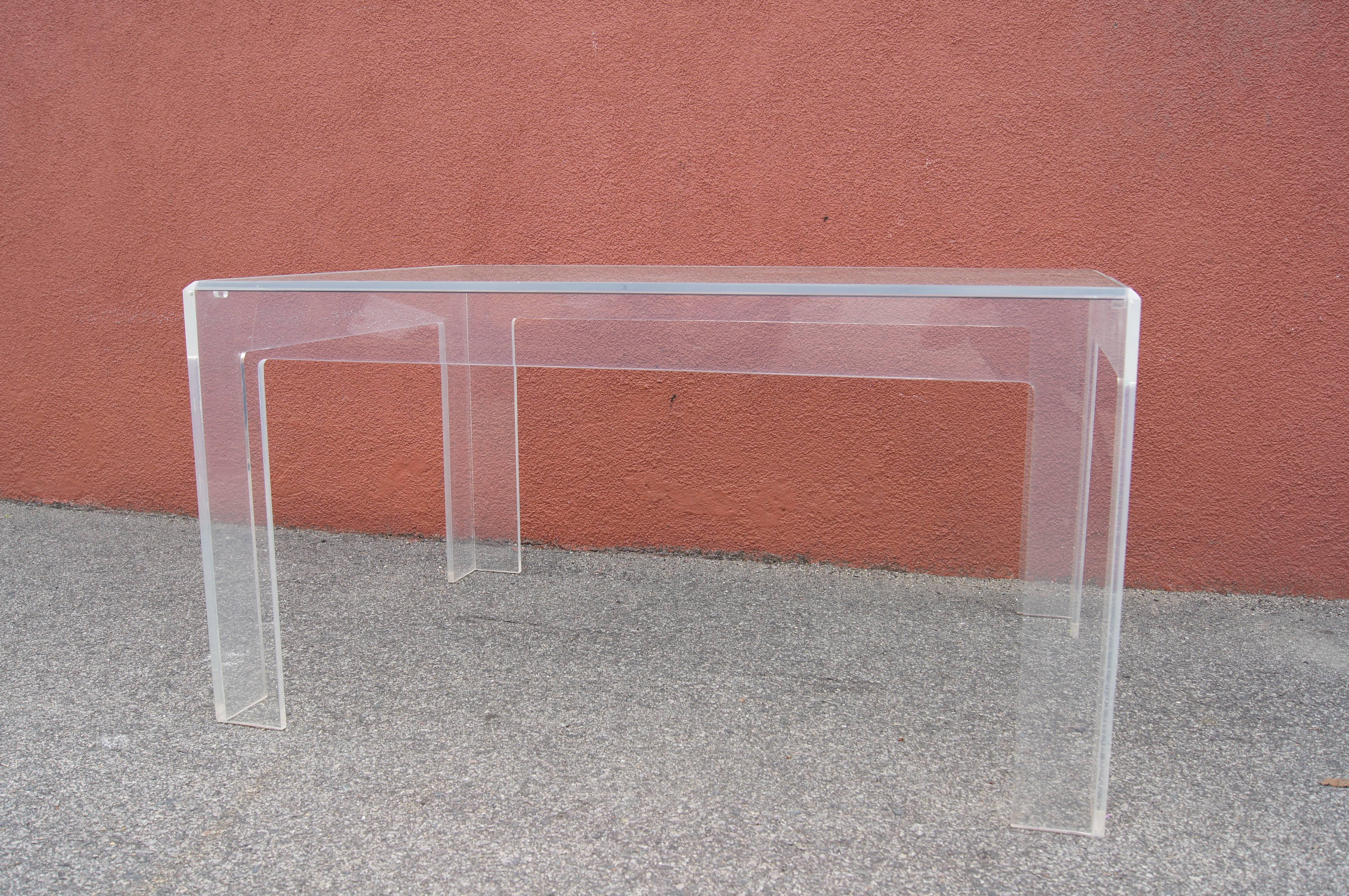 American Lucite Coffee Table by Jeffrey Bigelow