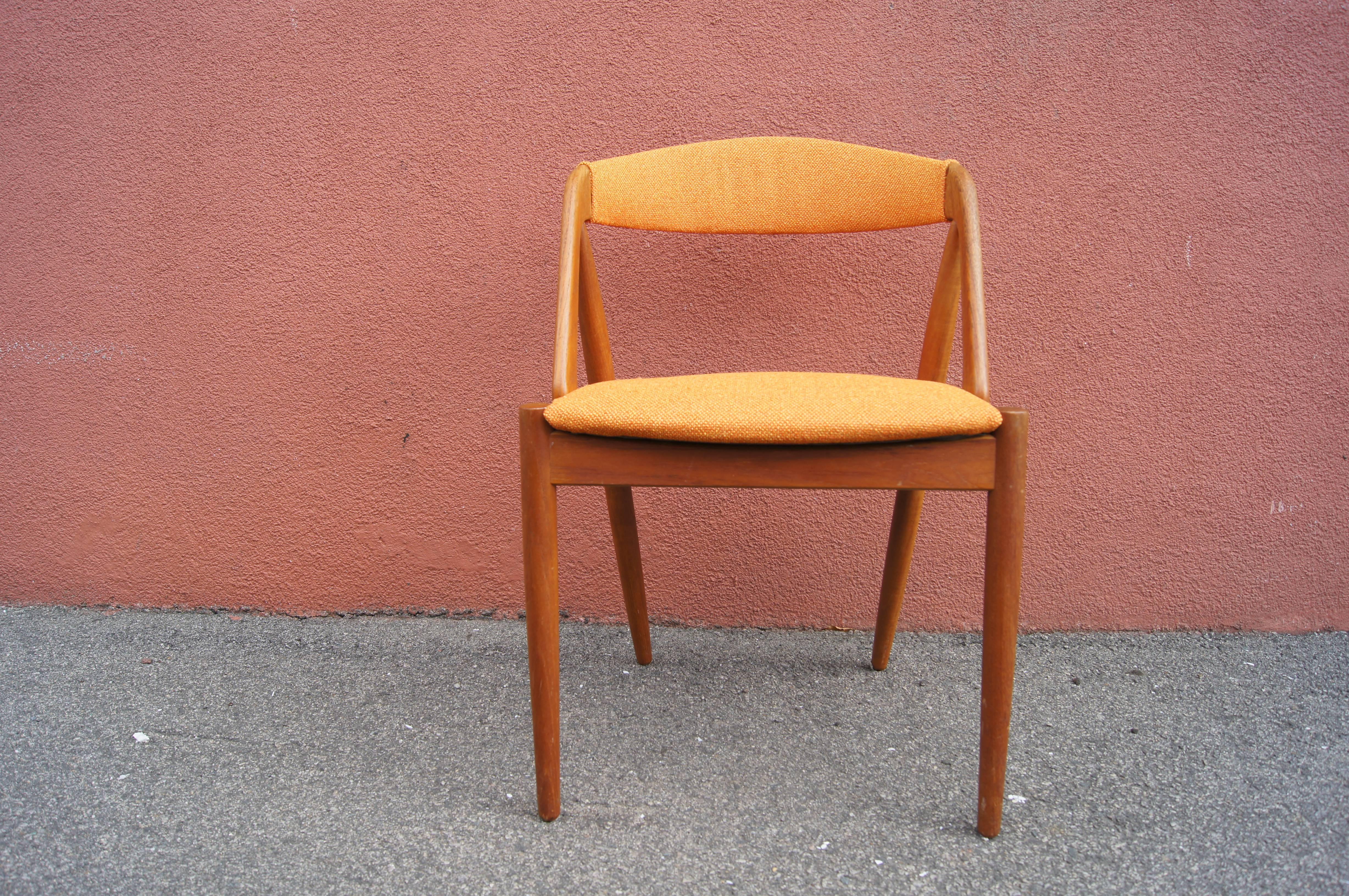 Set of Six Teak Dining Chairs, Model 31, by Kai Kristiansen for Schou Andersen In Excellent Condition In Dorchester, MA