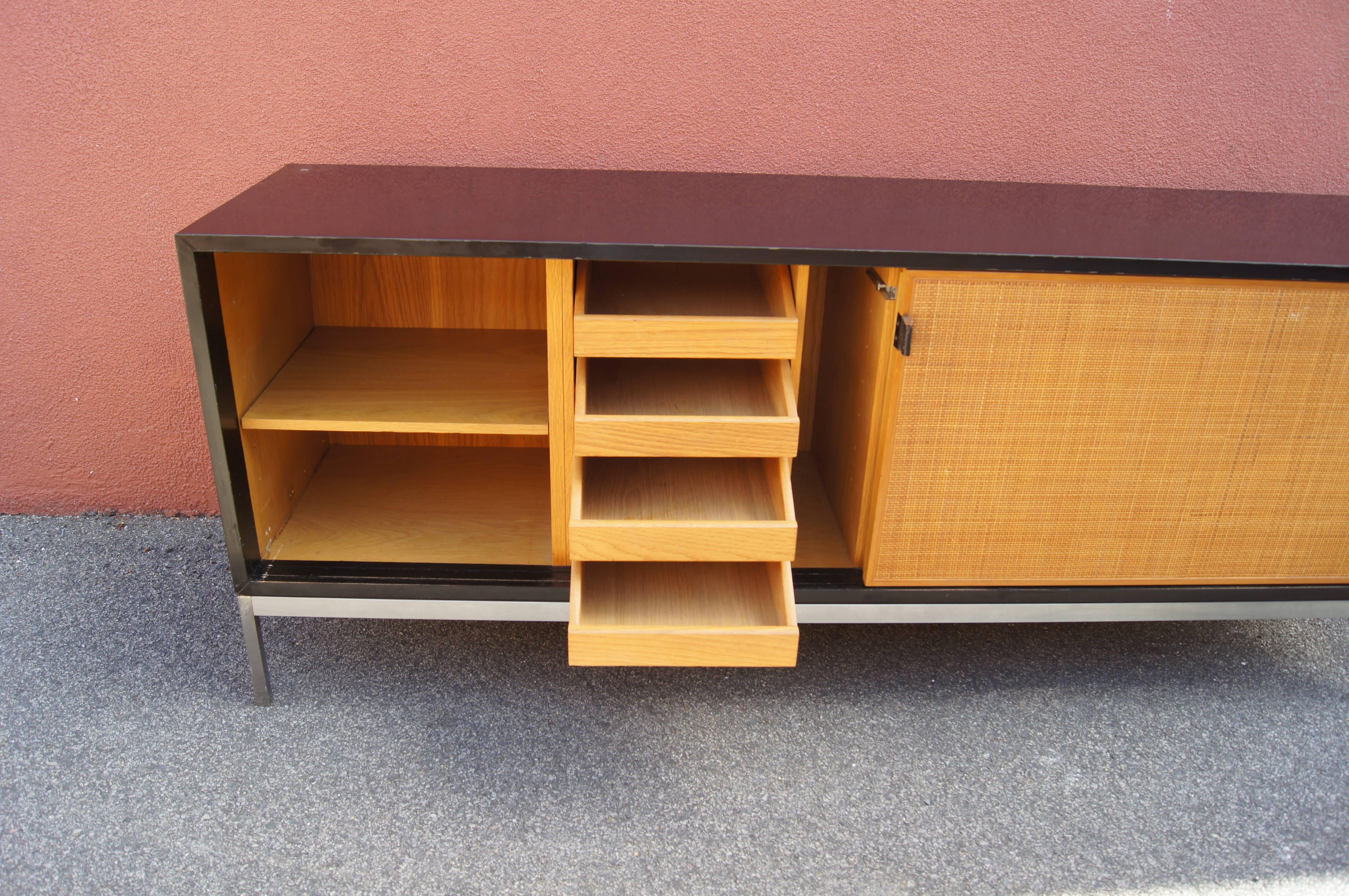 sideboard with cane doors