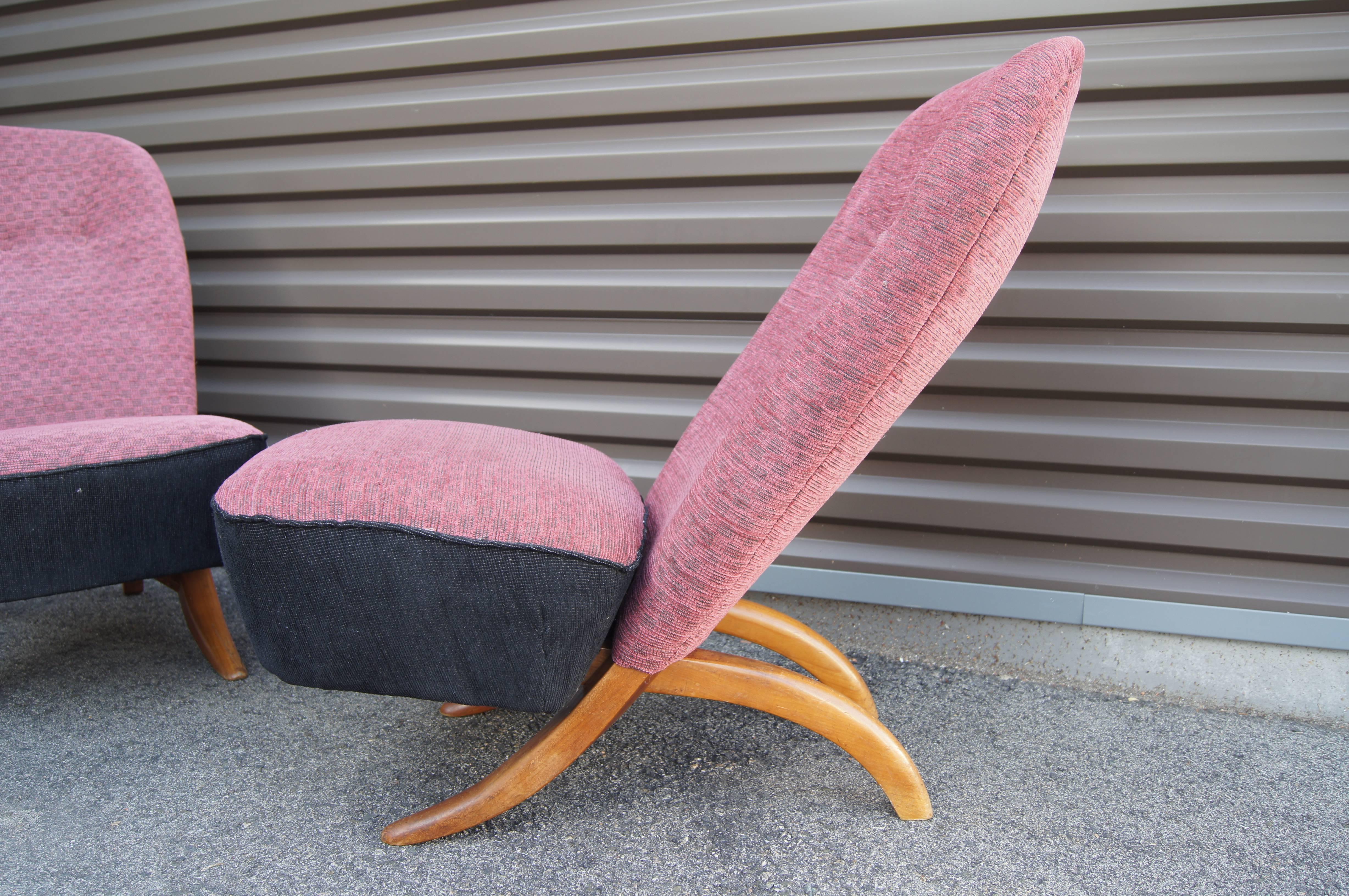 Pair of Congo Chairs by Theo Ruth for Artifort at 1stDibs