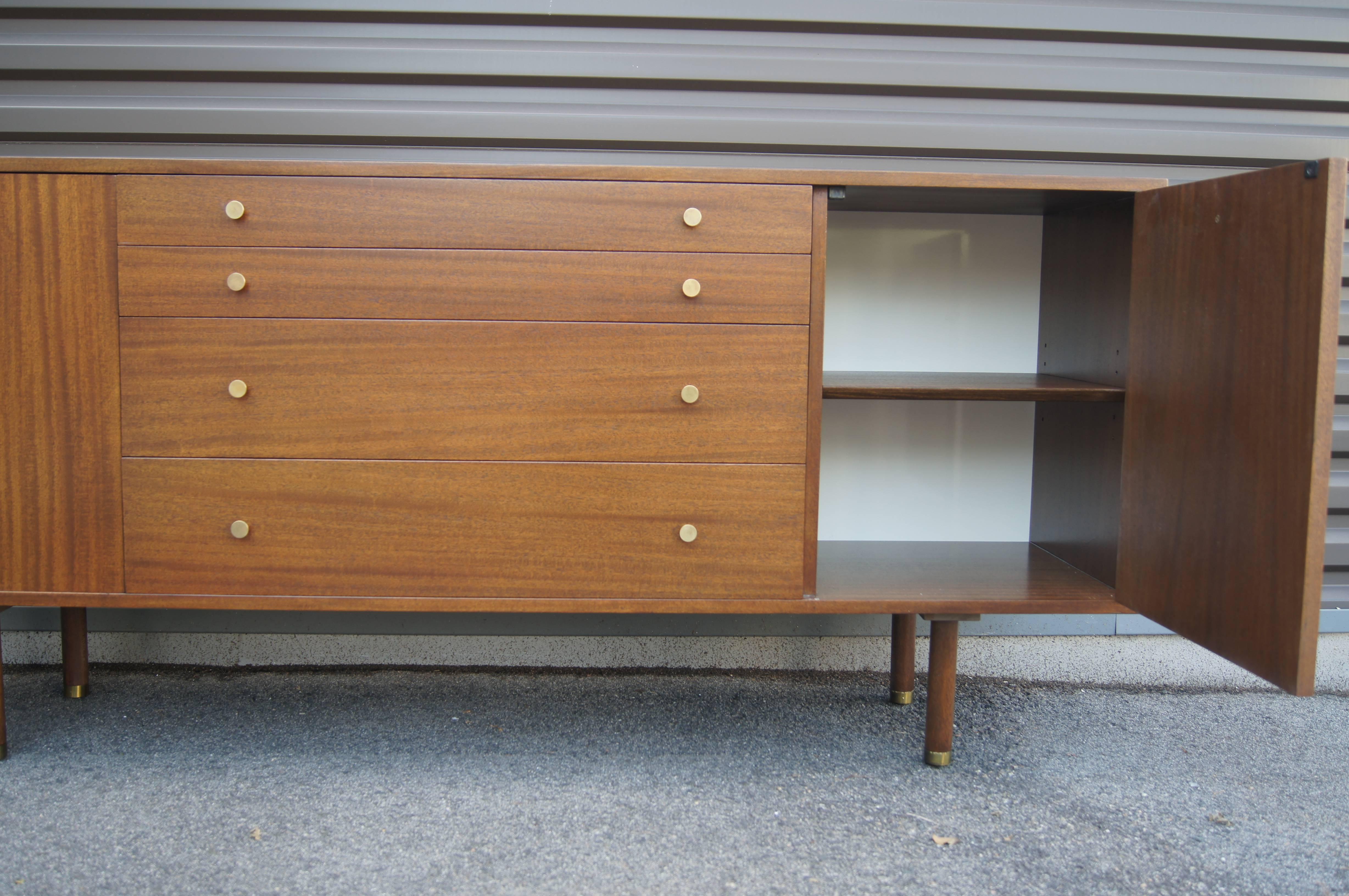 Mid-Century Modern Mahogany Credenza by Harvey Probber