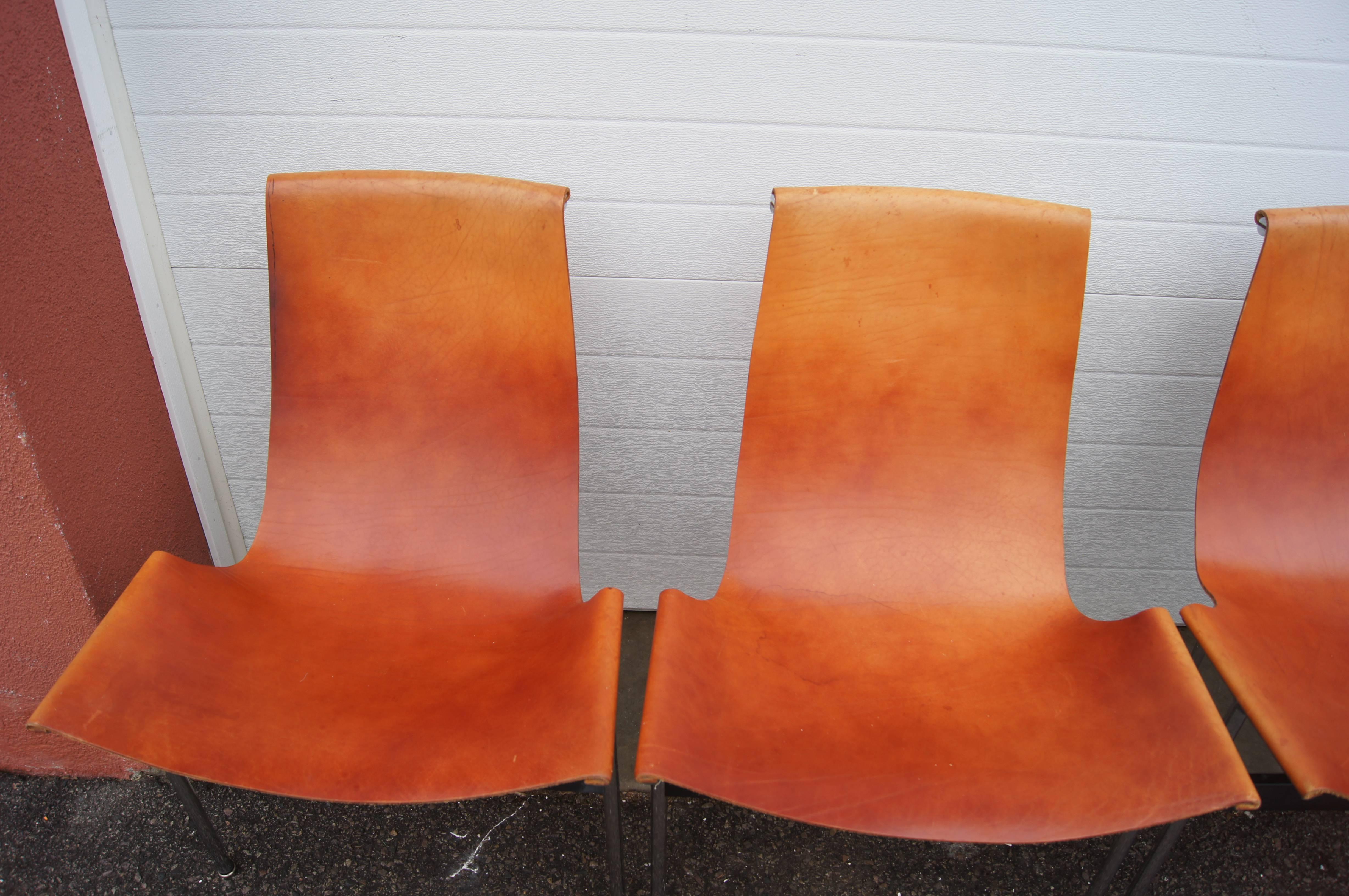 American Set of Four T Side Chairs, Katavolos, Littel & Kelley for Laverne International