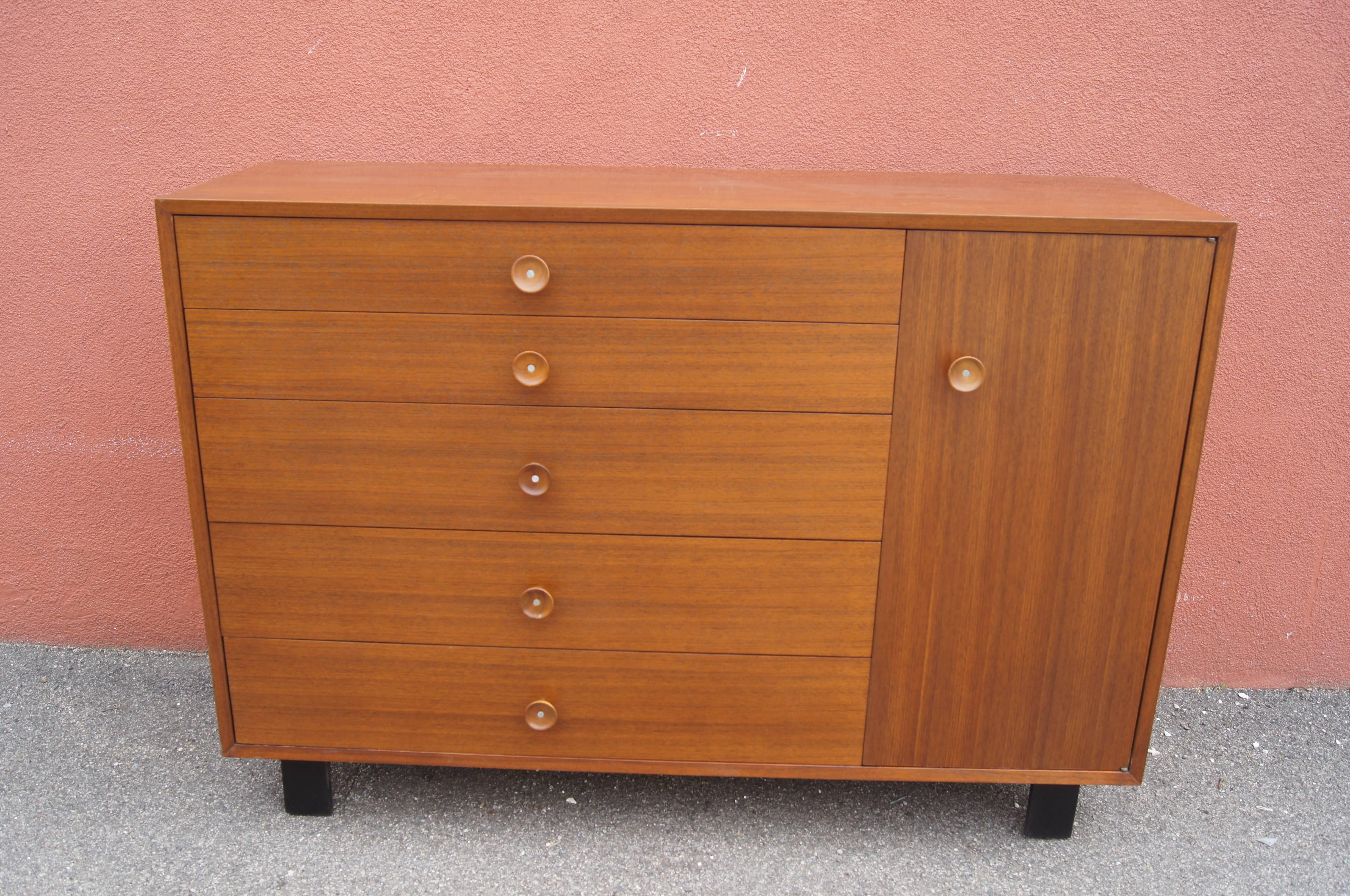 Walnut Dresser or Cabinet, Model 4935 by George Nelson for Herman Miller 1