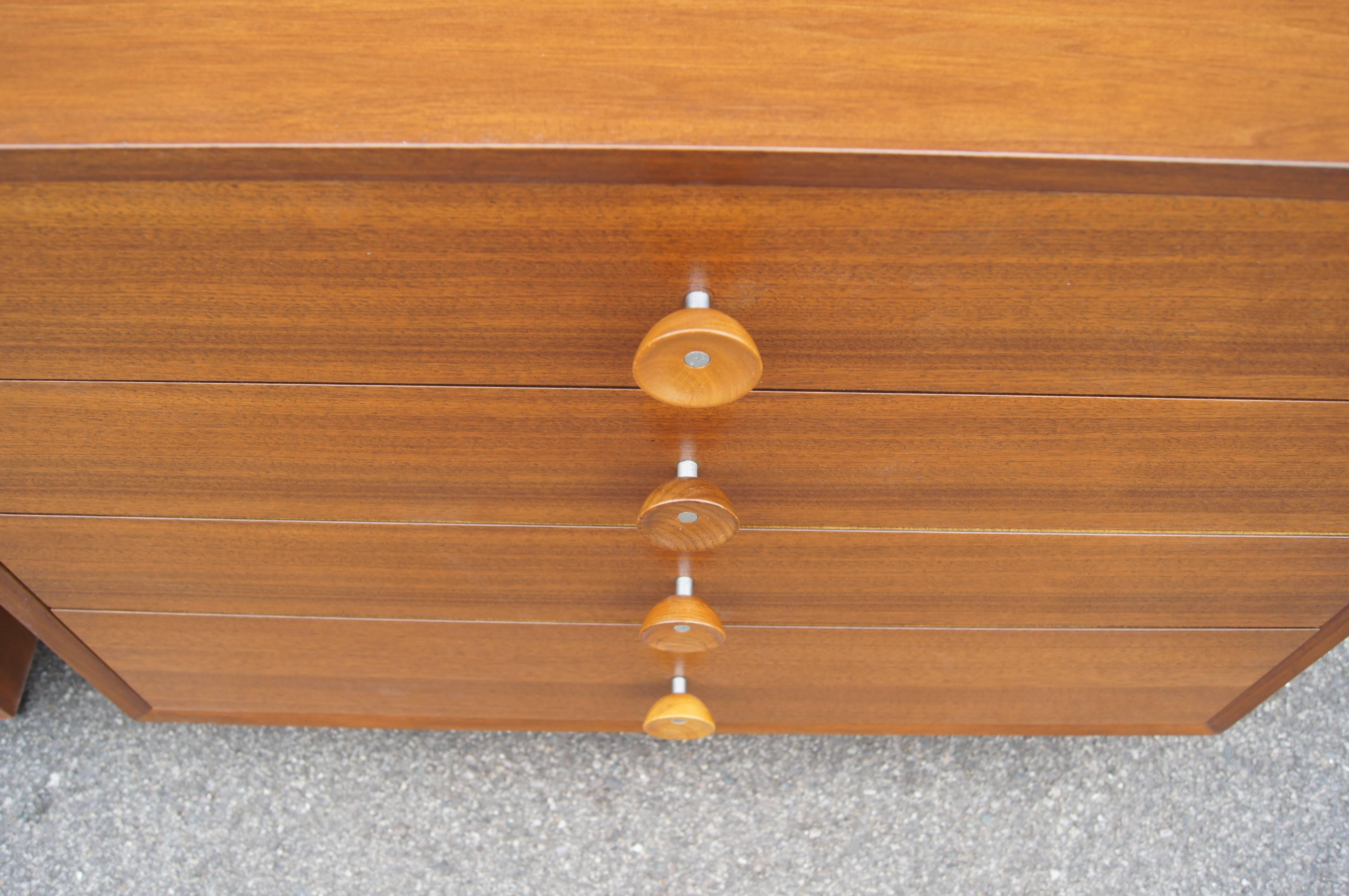 American Pair of Walnut Dressers, Model 4606, by George Nelson for Herman Miller