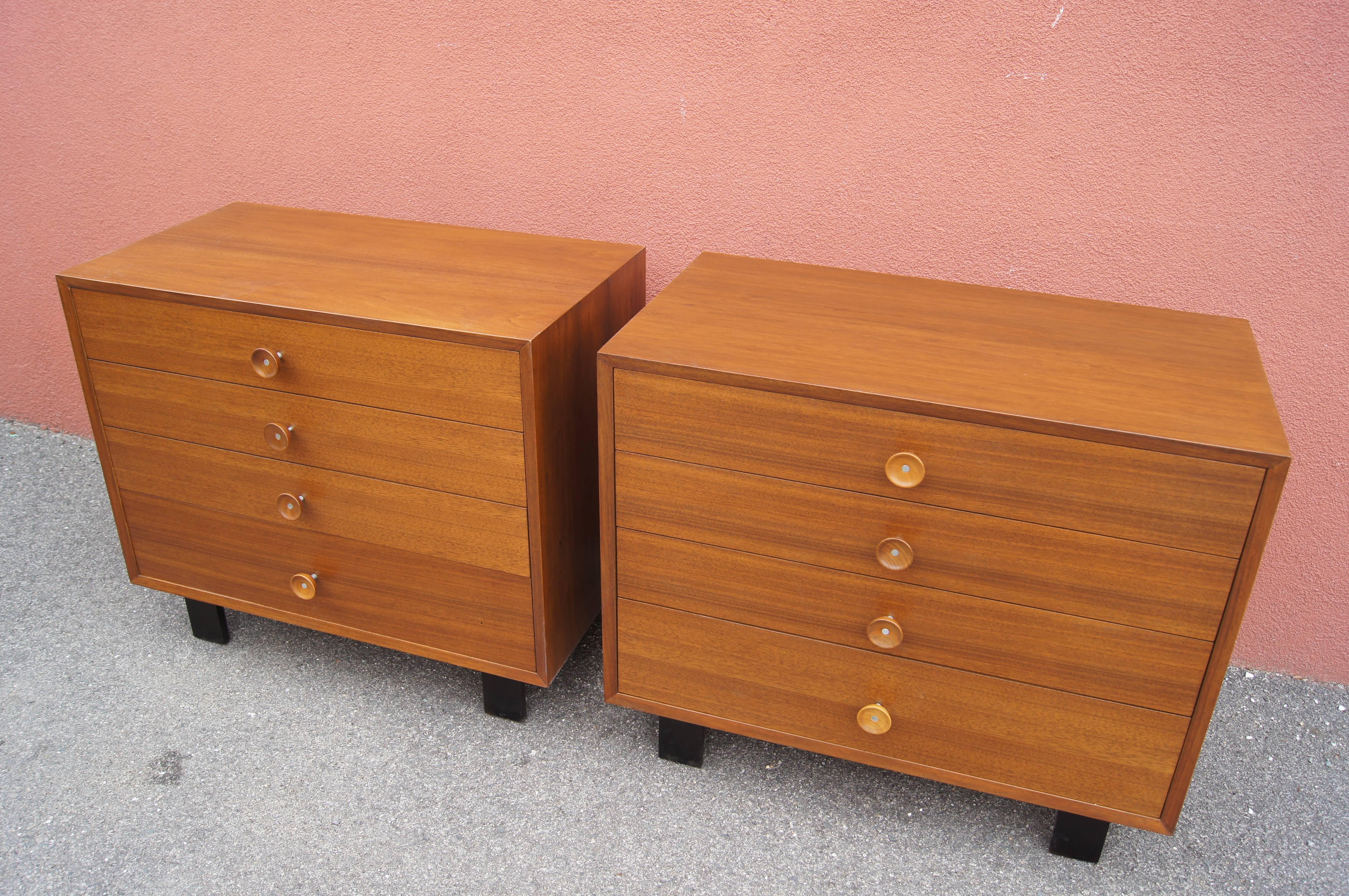 Pair of Walnut Dressers, Model 4606, by George Nelson for Herman Miller 1