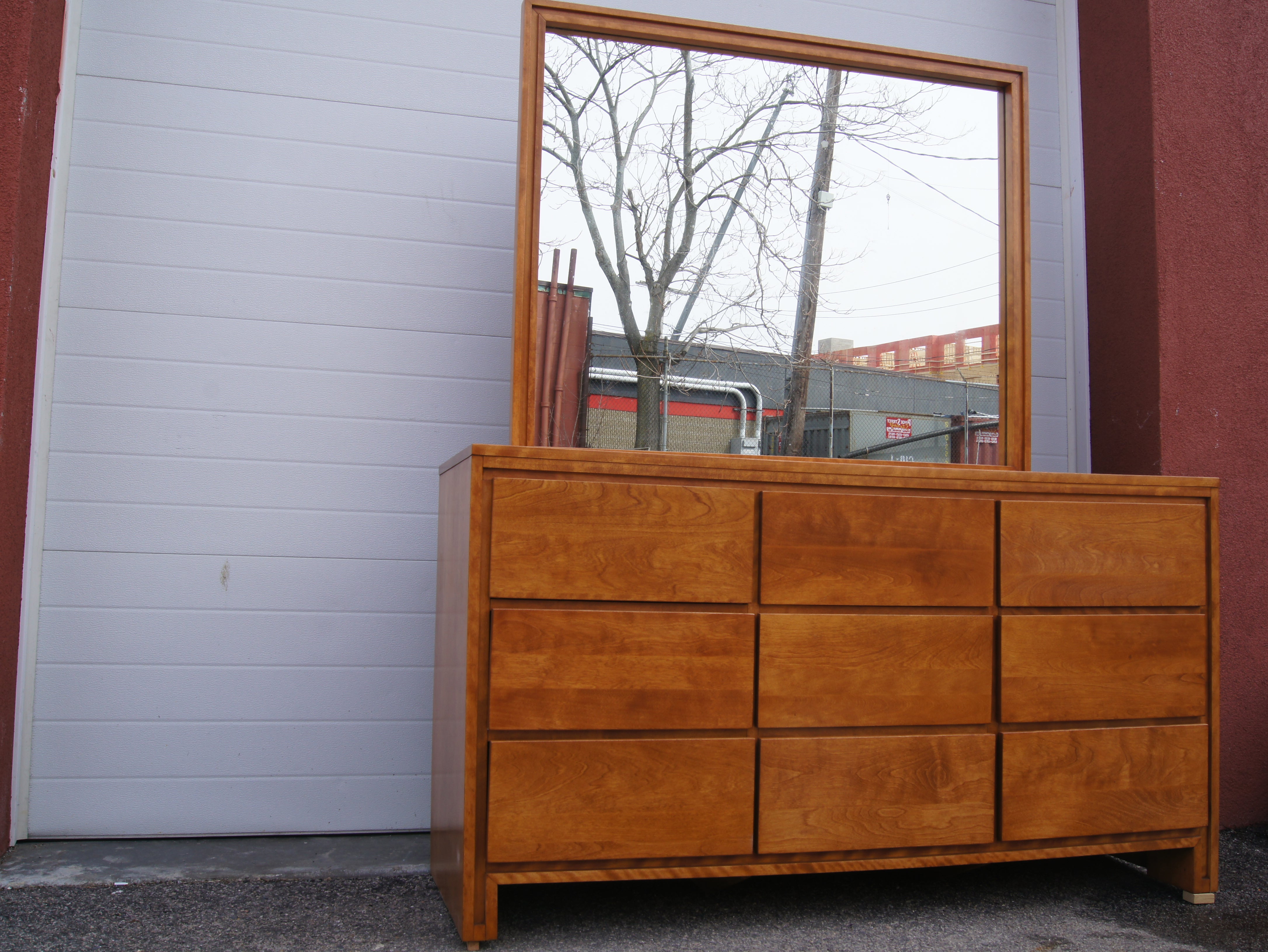 Modernmates Birch Dresser With Mirror By Leslie Diamond For Conant