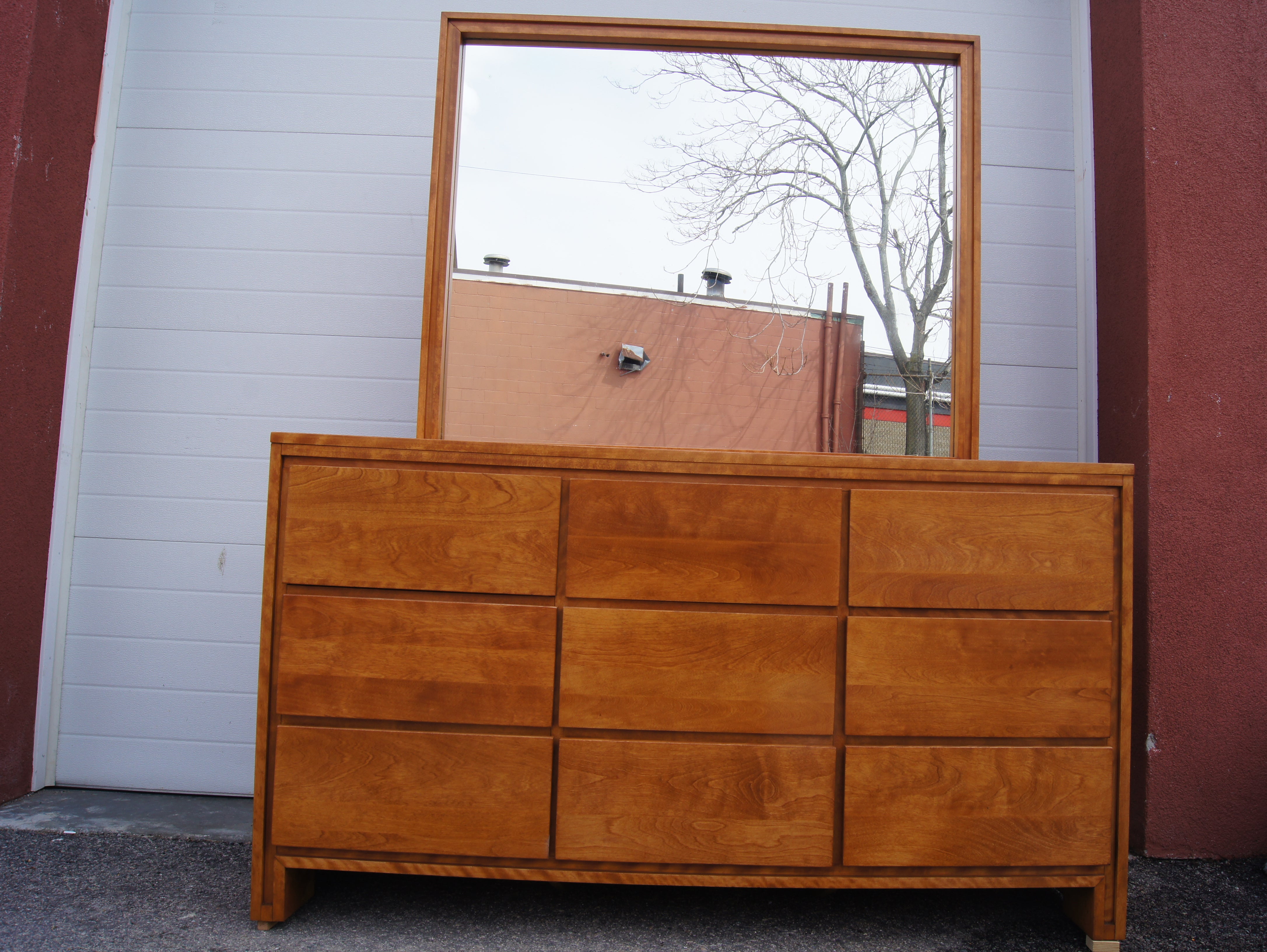 Modernmates Birch Dresser With Mirror By Leslie Diamond For Conant