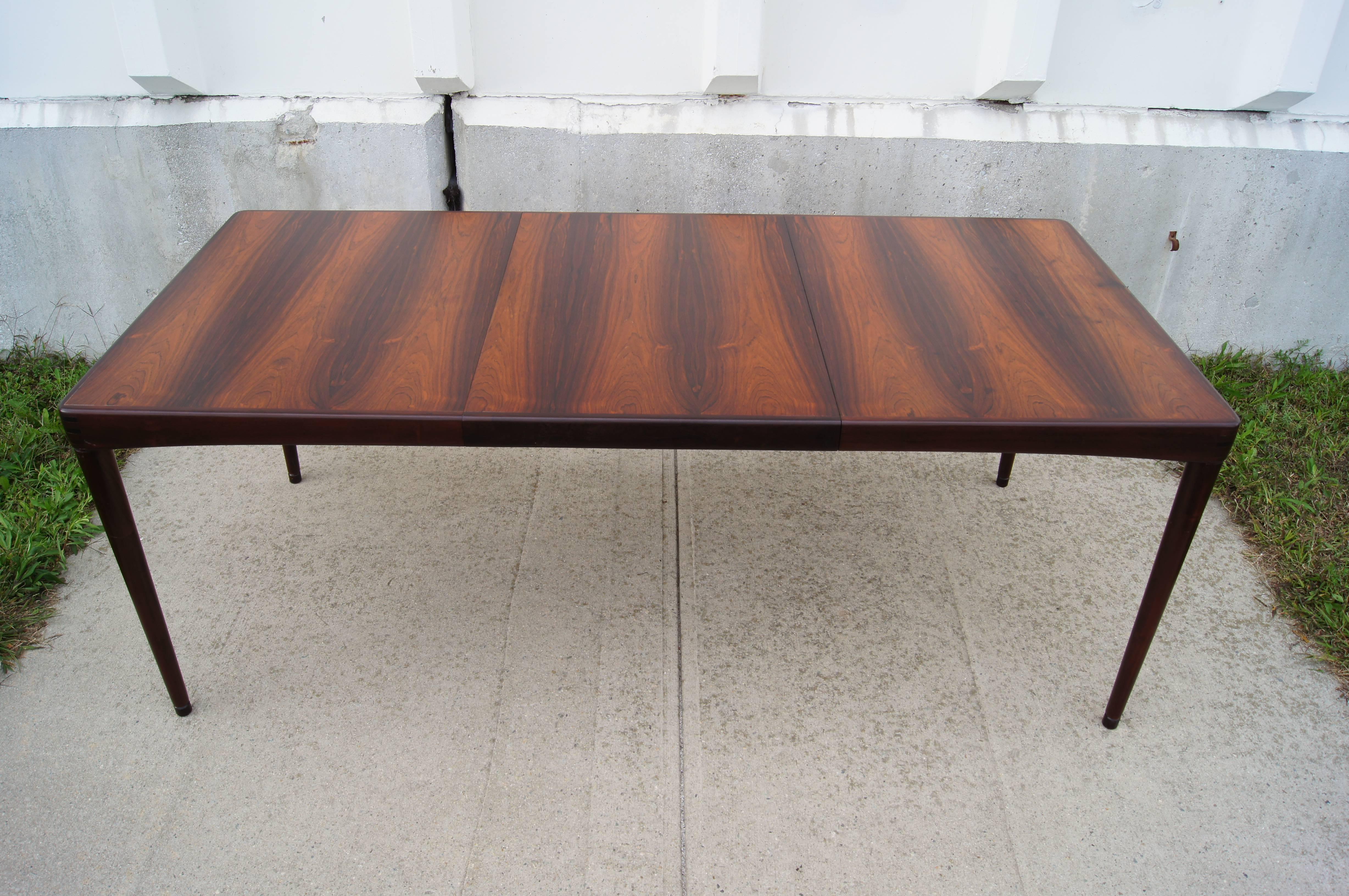 Danish Rosewood Dining Table by H.W. Klein
