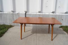 Teak and Oak Dining Table by Hans Wegner for Andreas Tuck