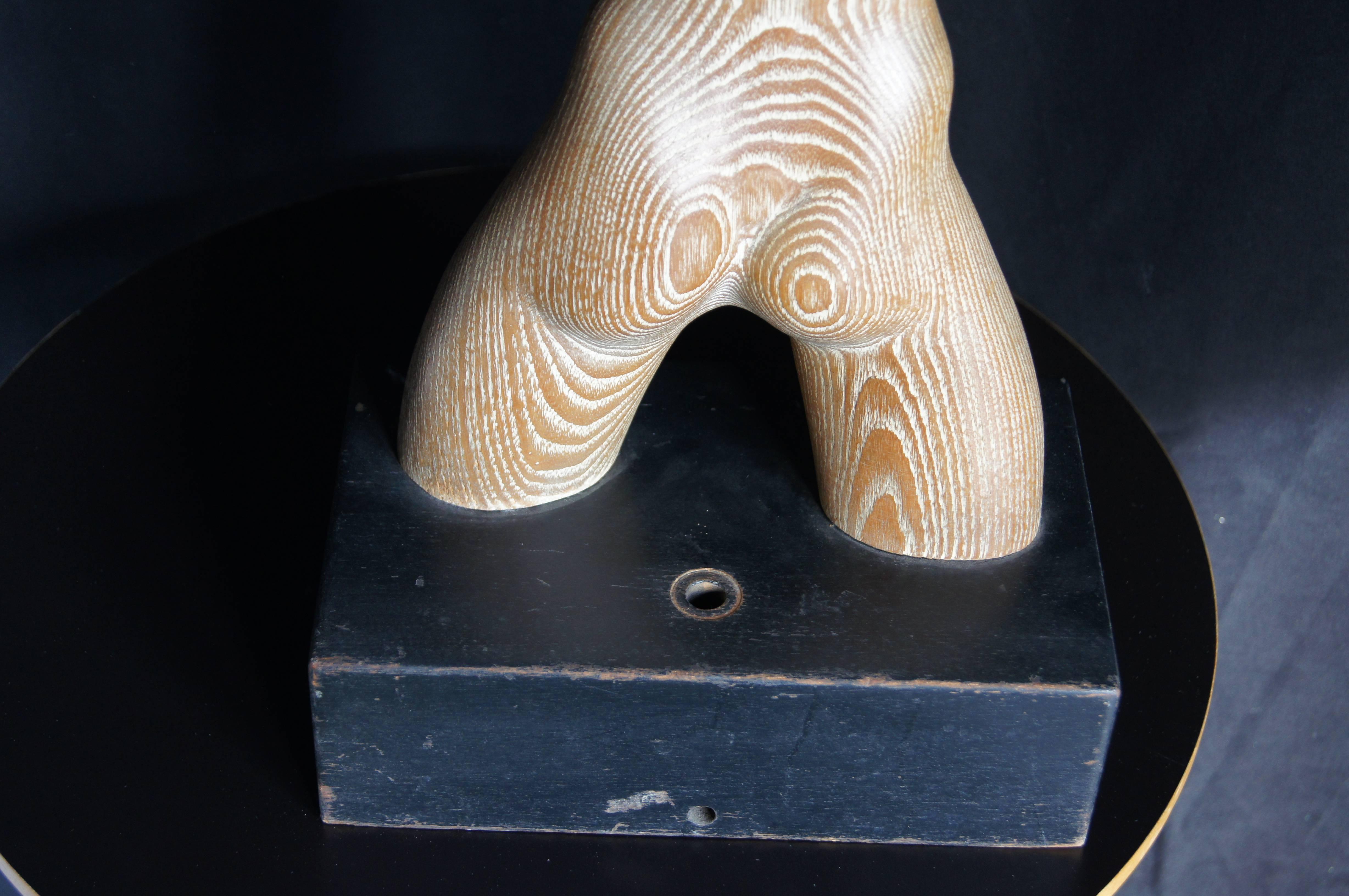 Female Figure Carved in Cerused Oak by Yasha Heifetz  1