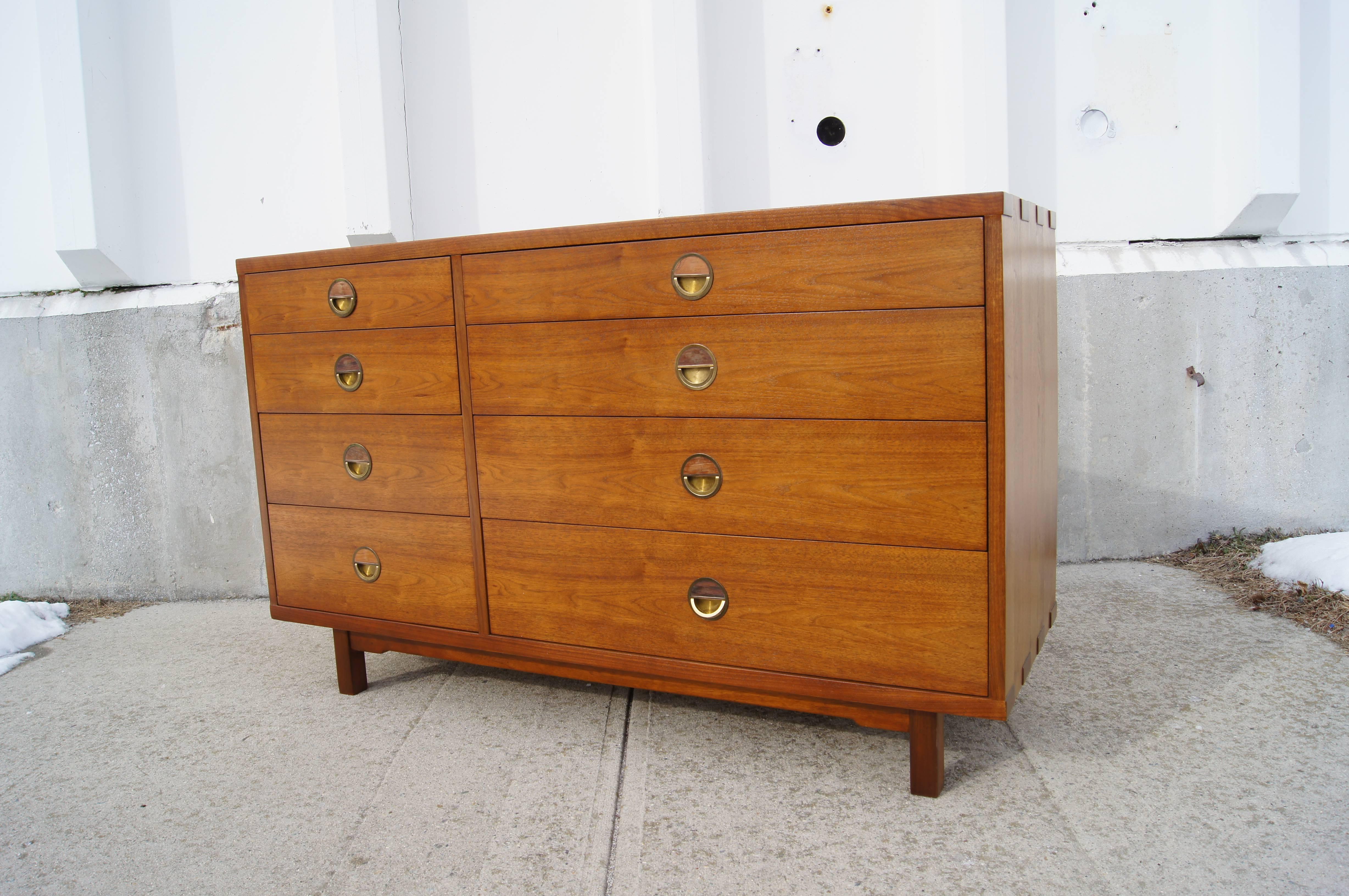 solid walnut chest of drawers