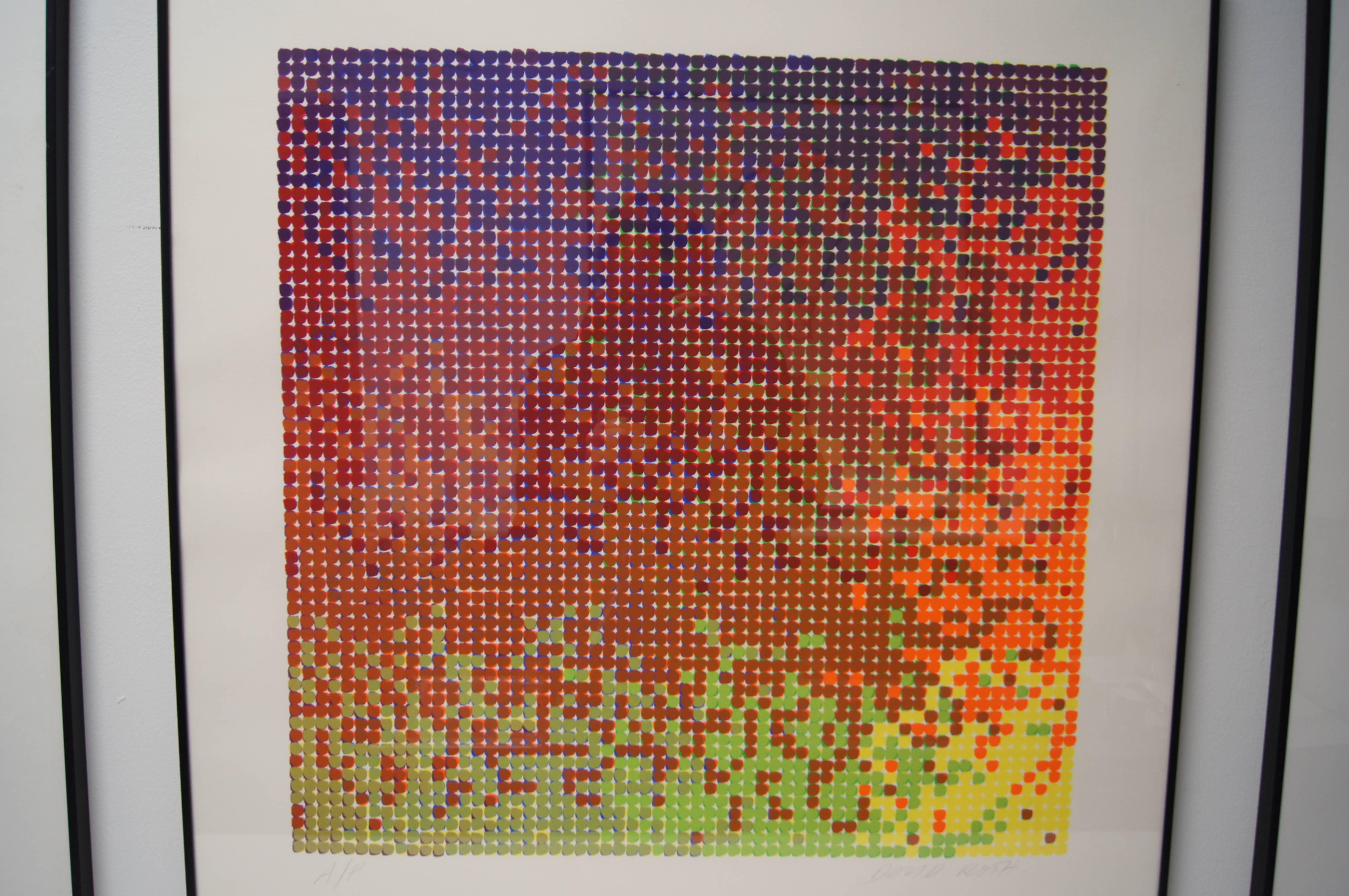 Suite aus sechs abstrakten Serigrafien von David Roth (amerikanisch) im Angebot
