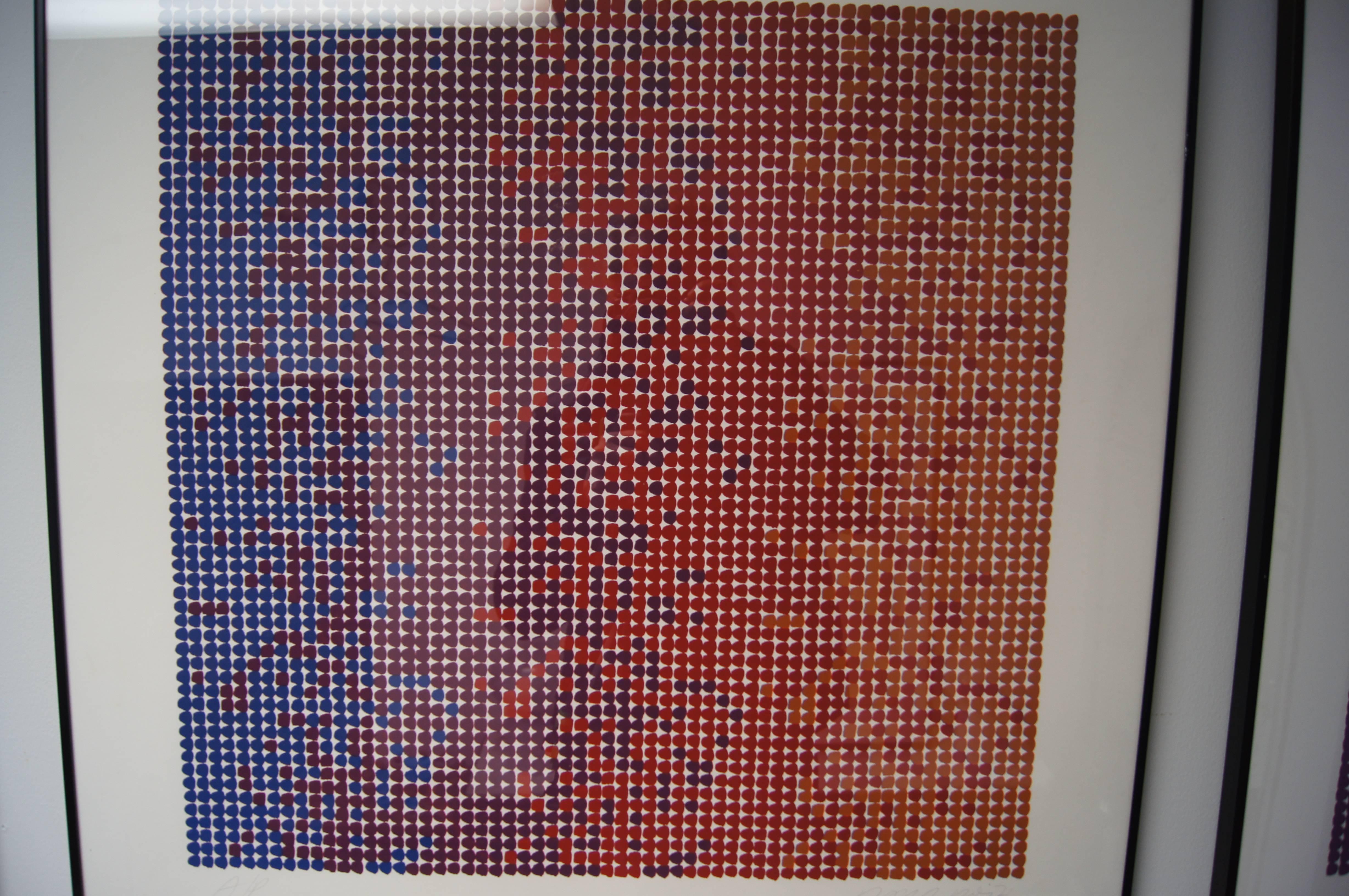 Suite aus sechs abstrakten Serigrafien von David Roth (Papier) im Angebot