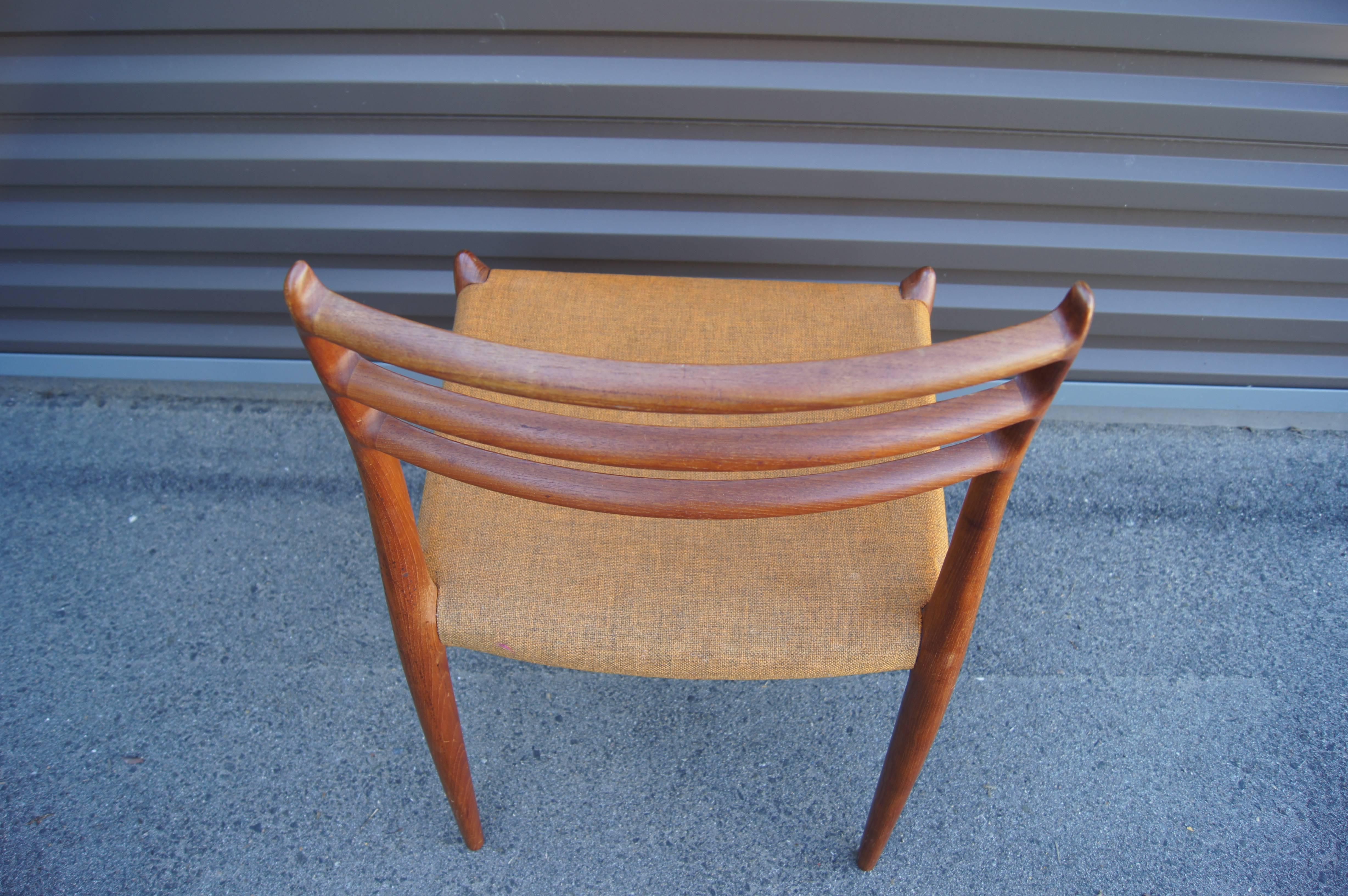 20th Century Set of Six Teak Side Chairs, Model 78, by Neils Otto Møller for J.L. Møllers