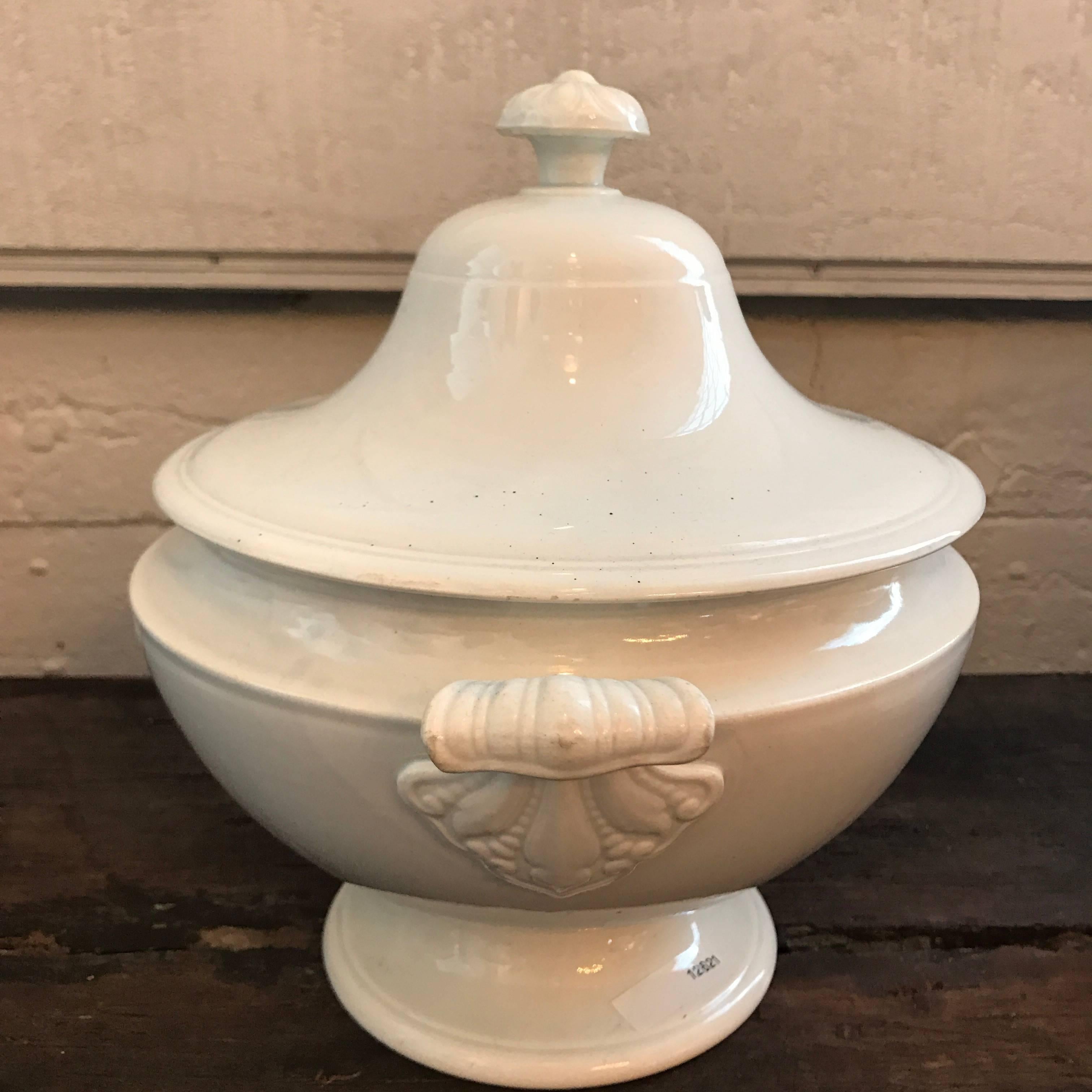 French 19th Century Ironstone Tureen For Sale