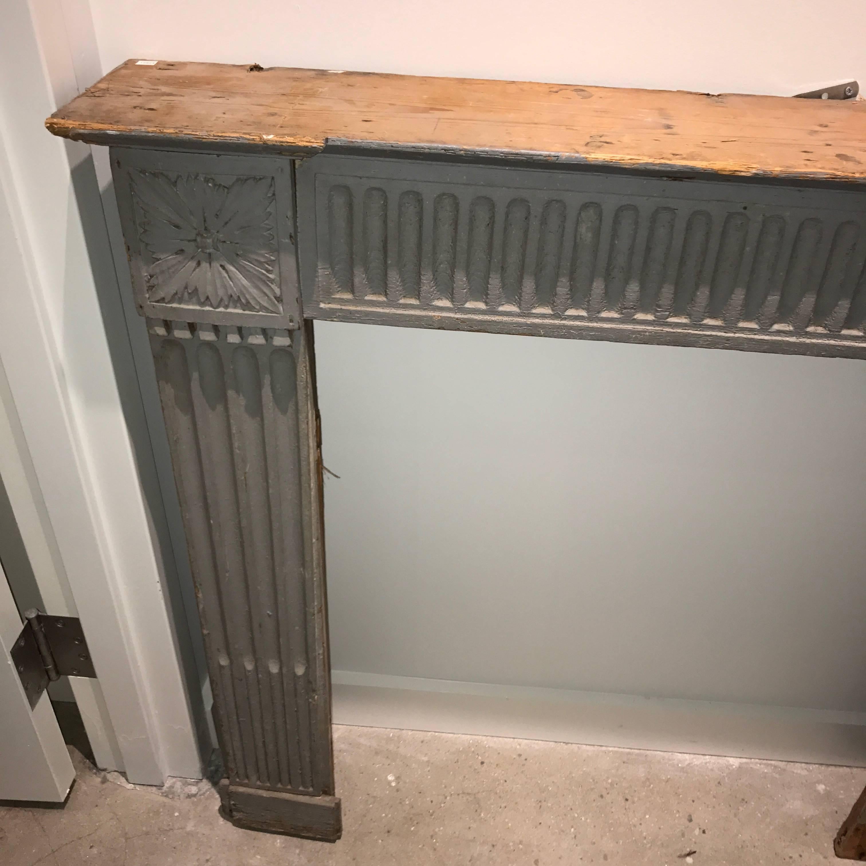 French 18th Century Painted Mantle