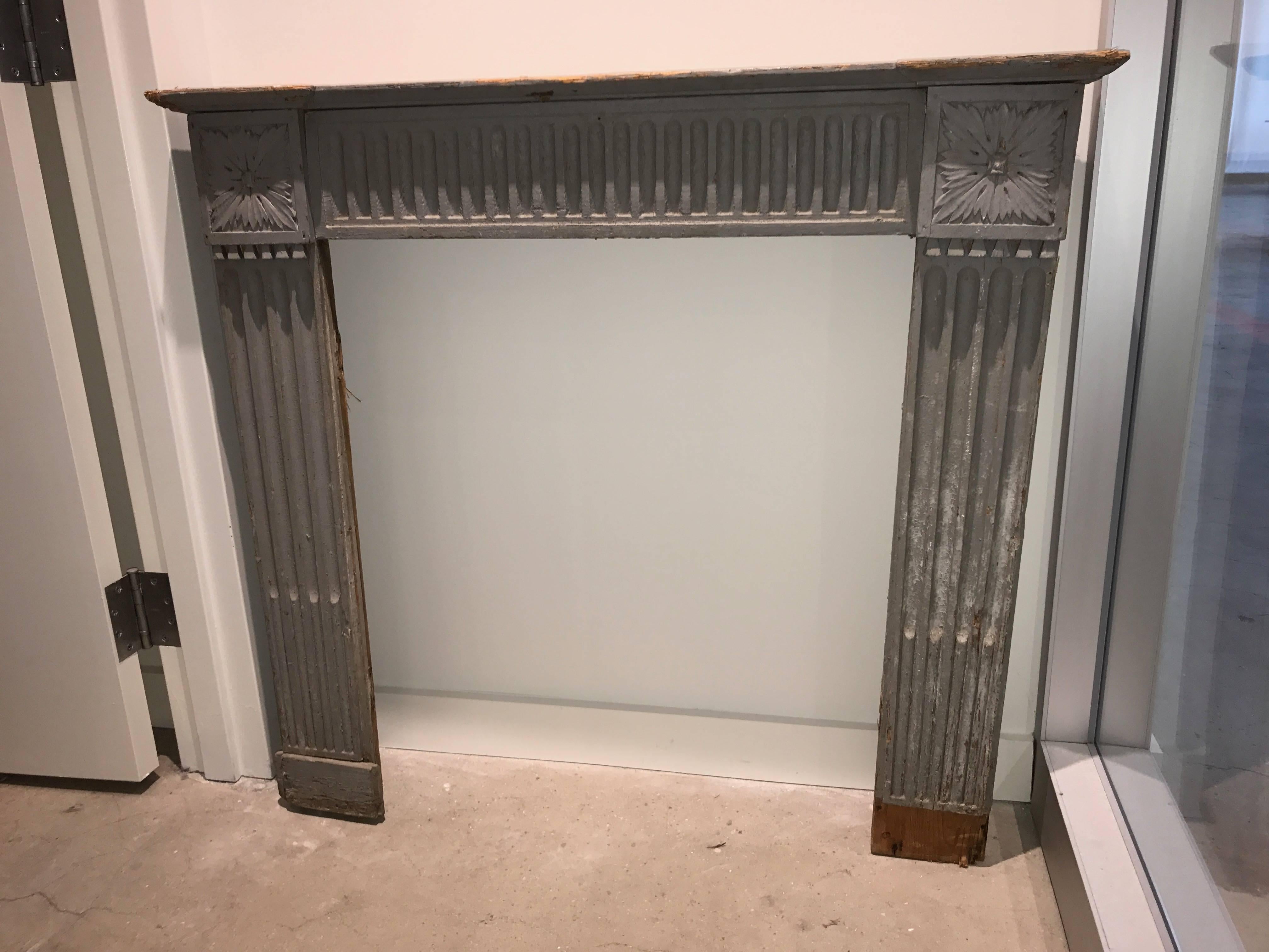18th Century Painted Mantle 1