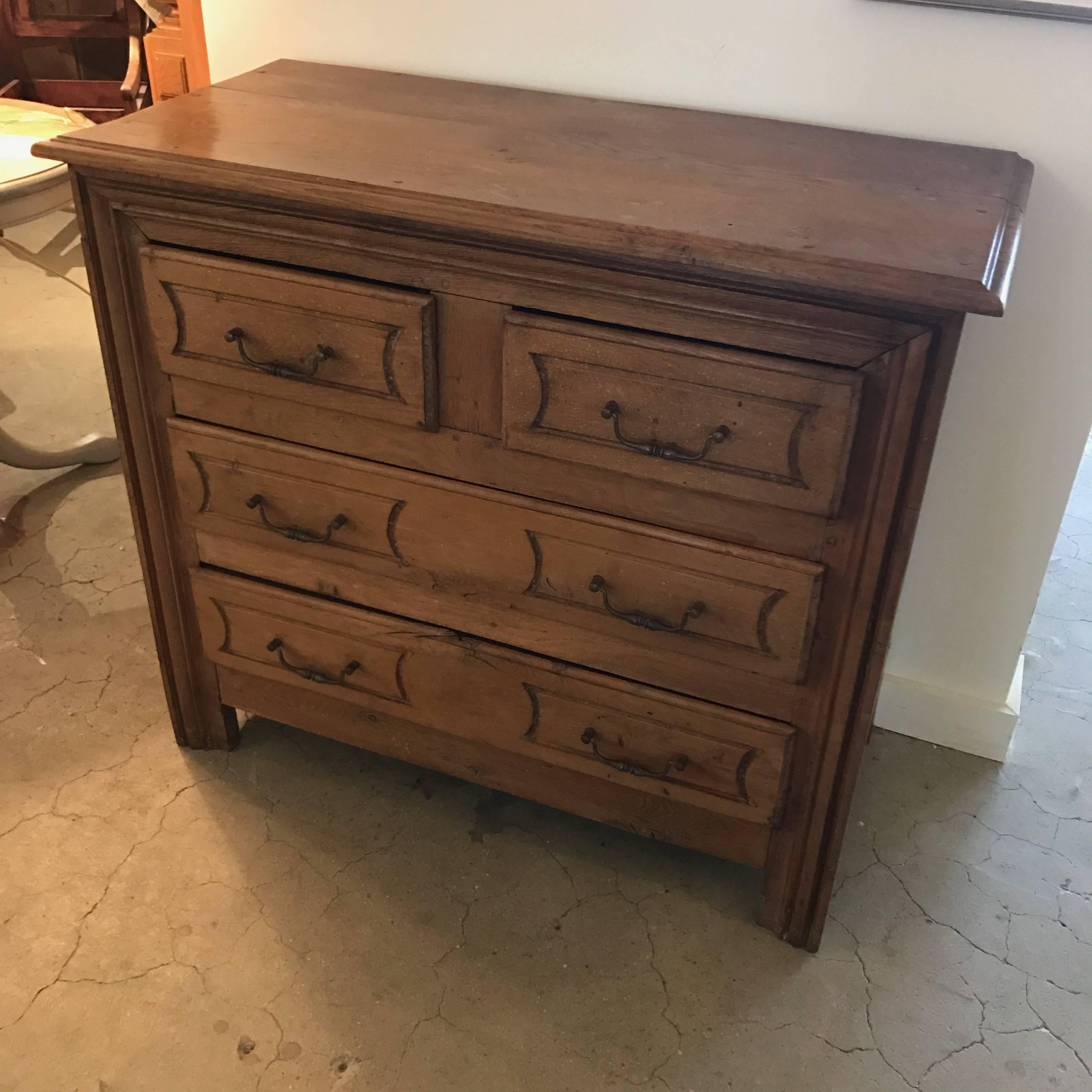 19th century French four-drawer commode.
