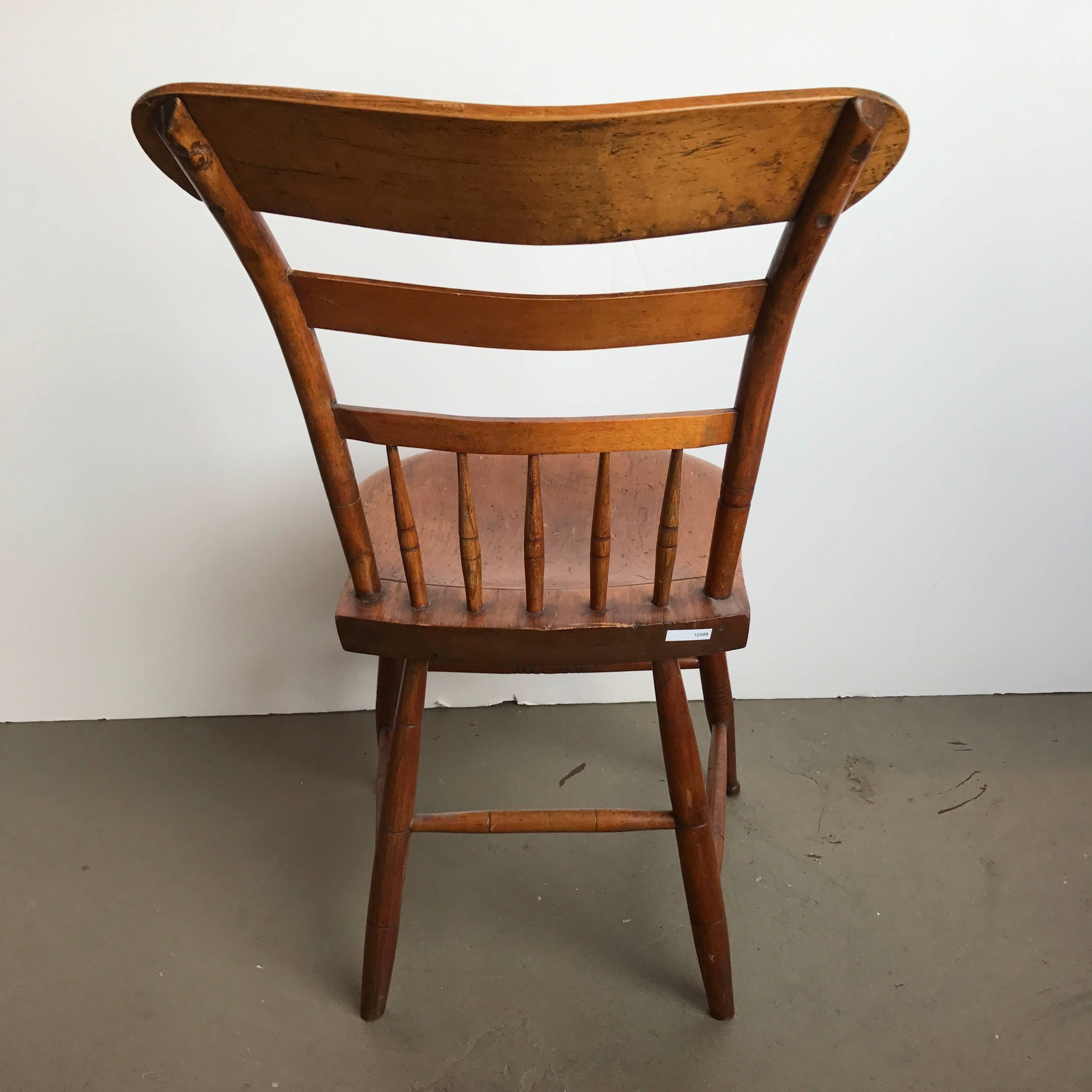 19th Century American Maple Side Chair For Sale 1