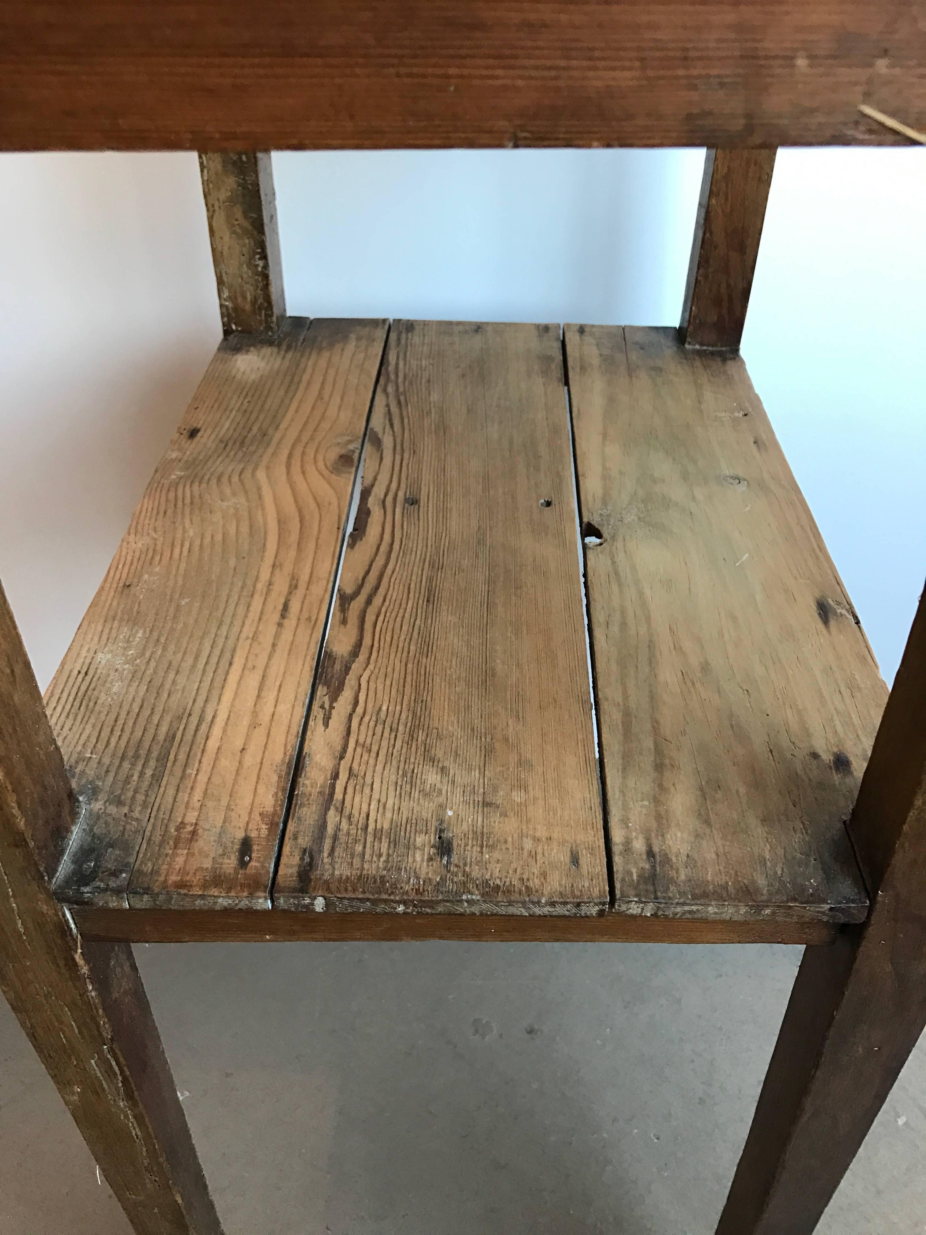 19th Century French Pine Side Table 2